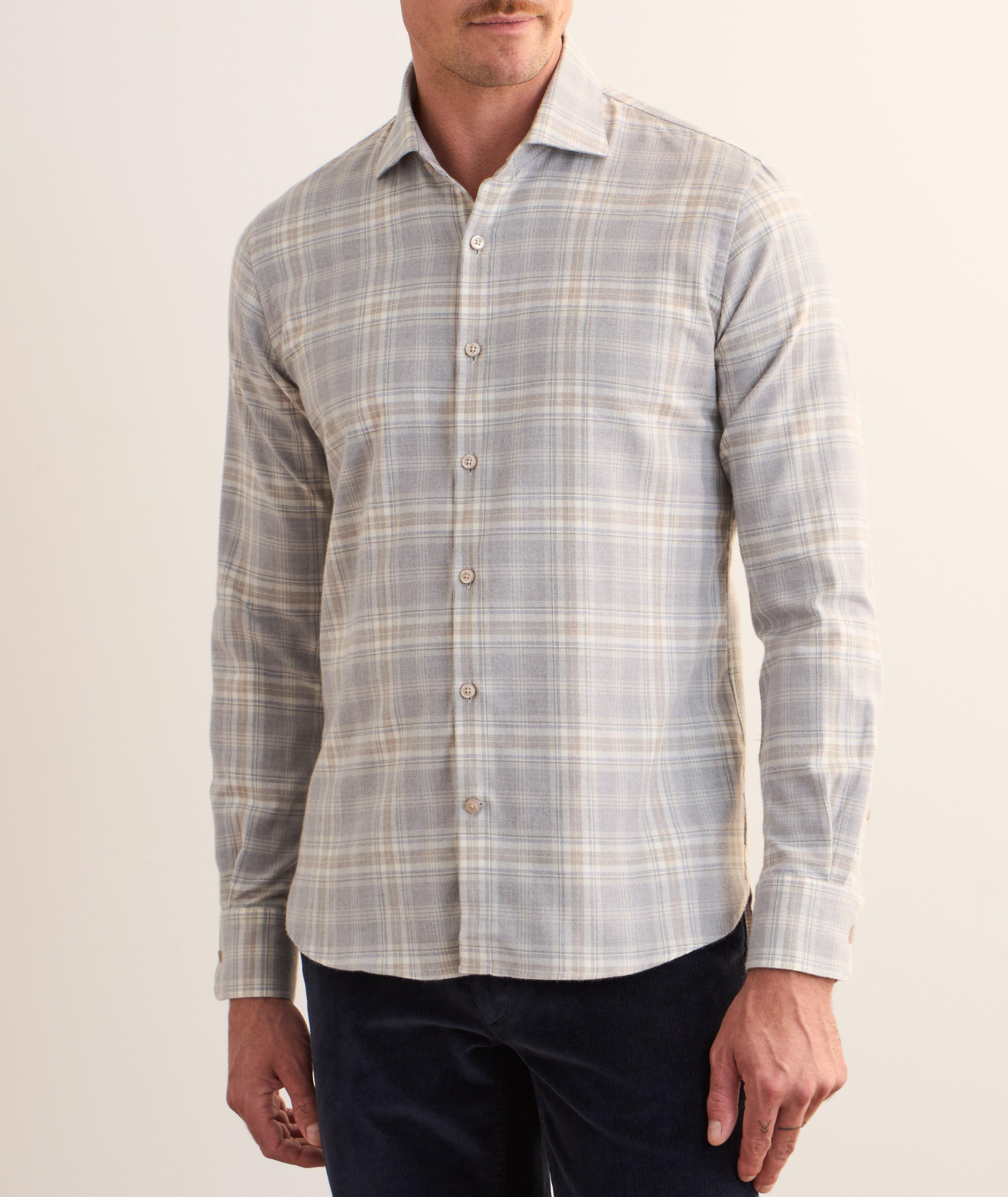 Chemise en coton à carreaux image 1