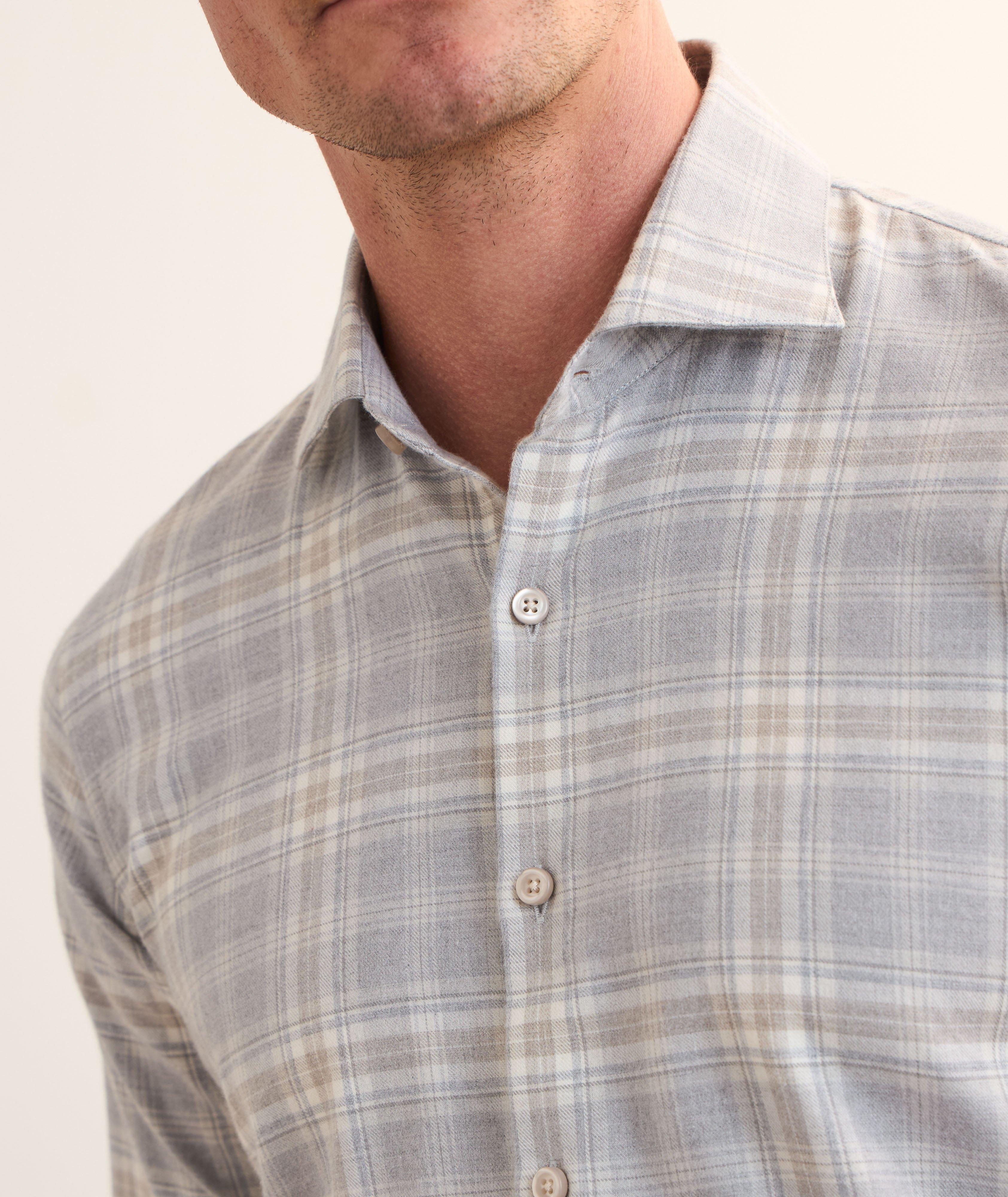 Chemise en coton à carreaux image 3
