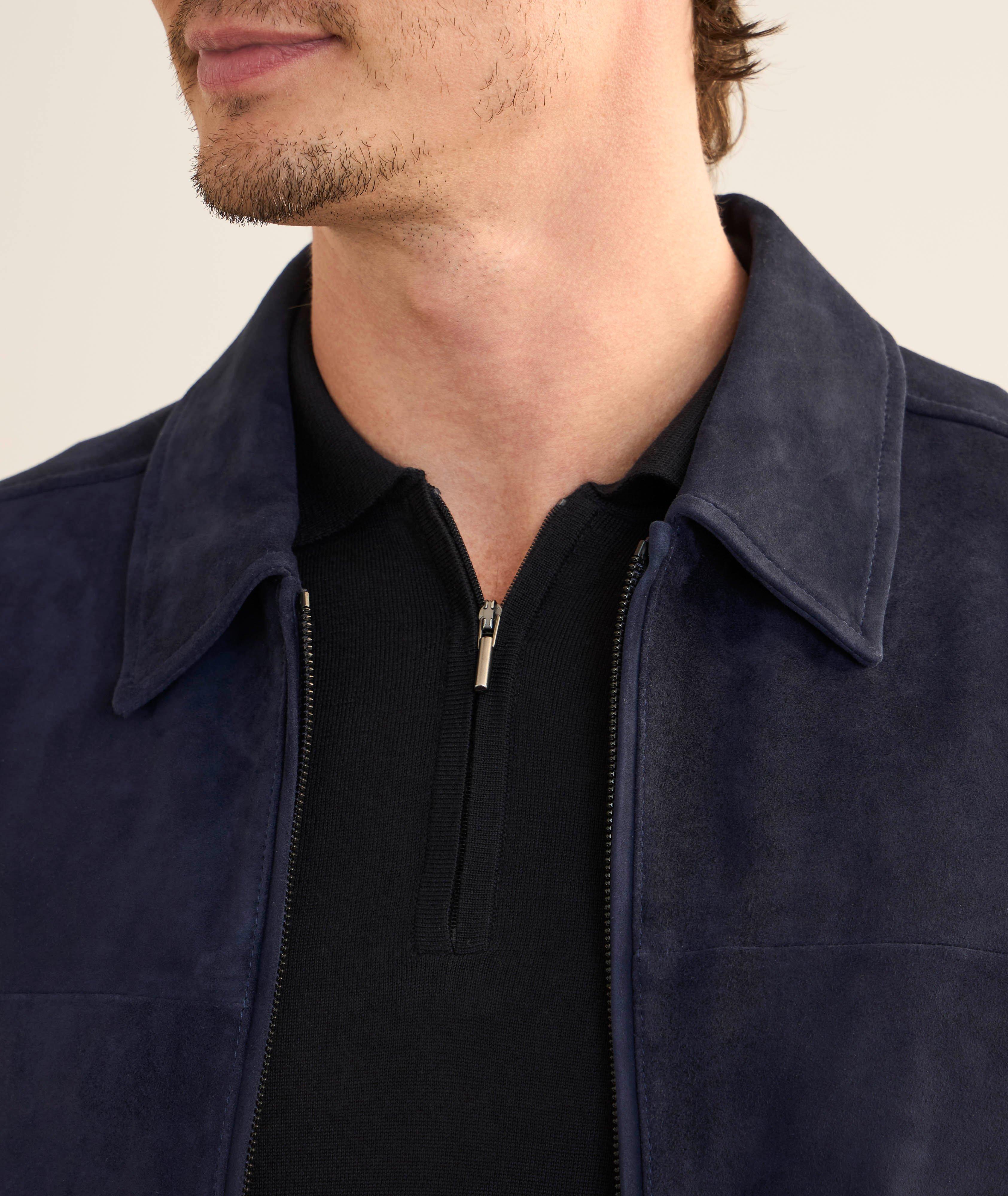 Veste zippée en suède image 3