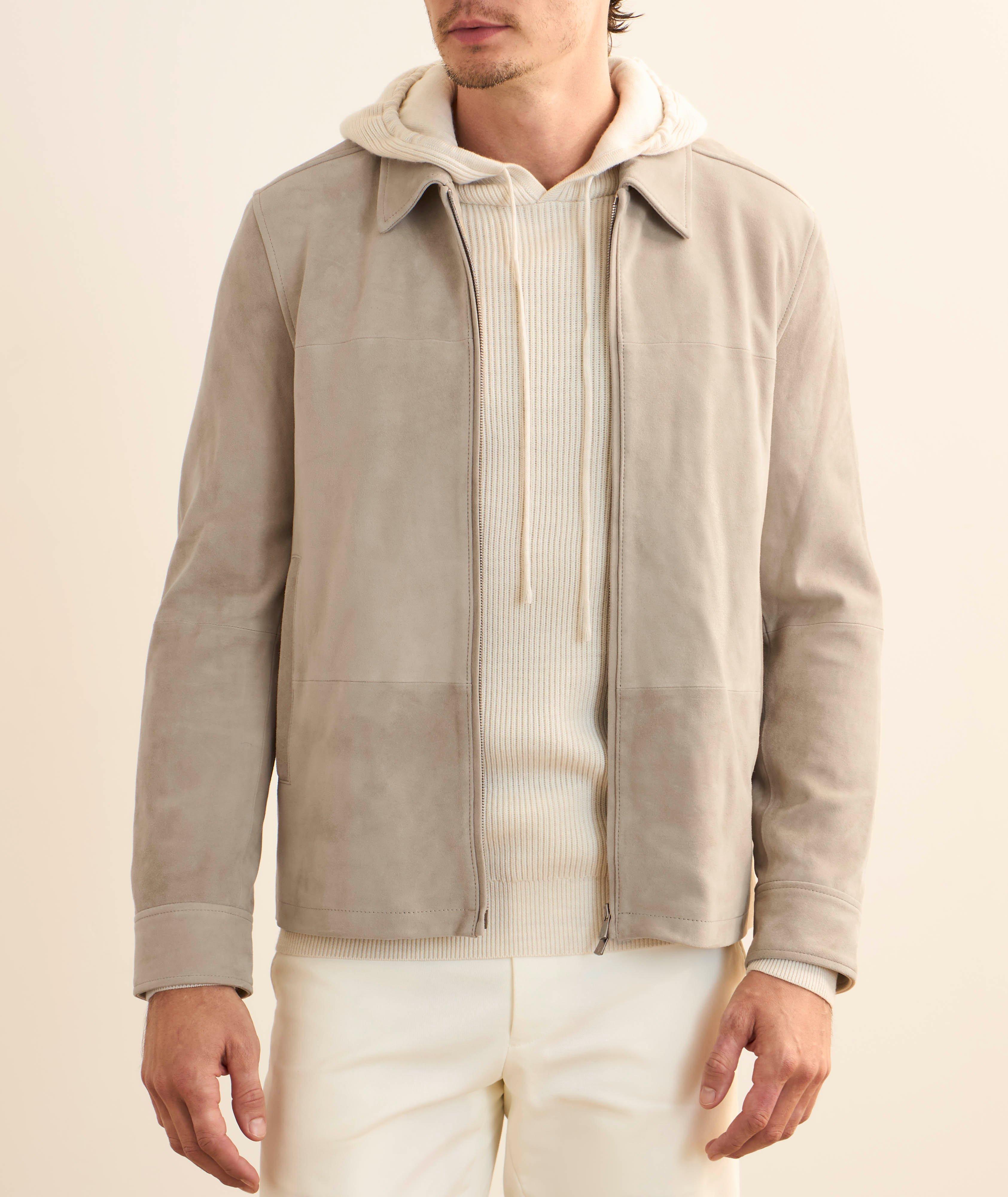 Suede Full-Zip Jacket image 1