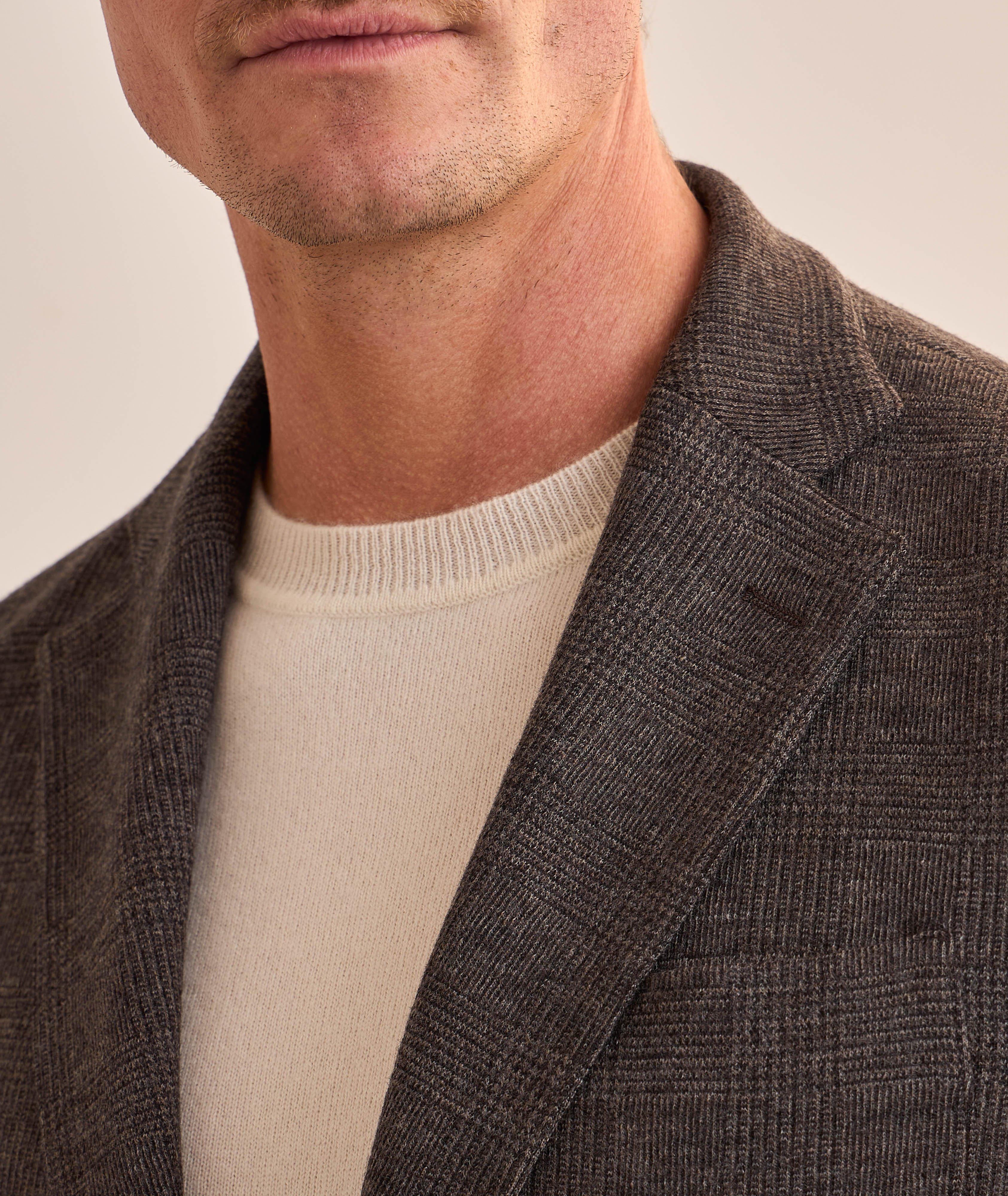 Veston en tricot double face à motif prince-de-galles image 4