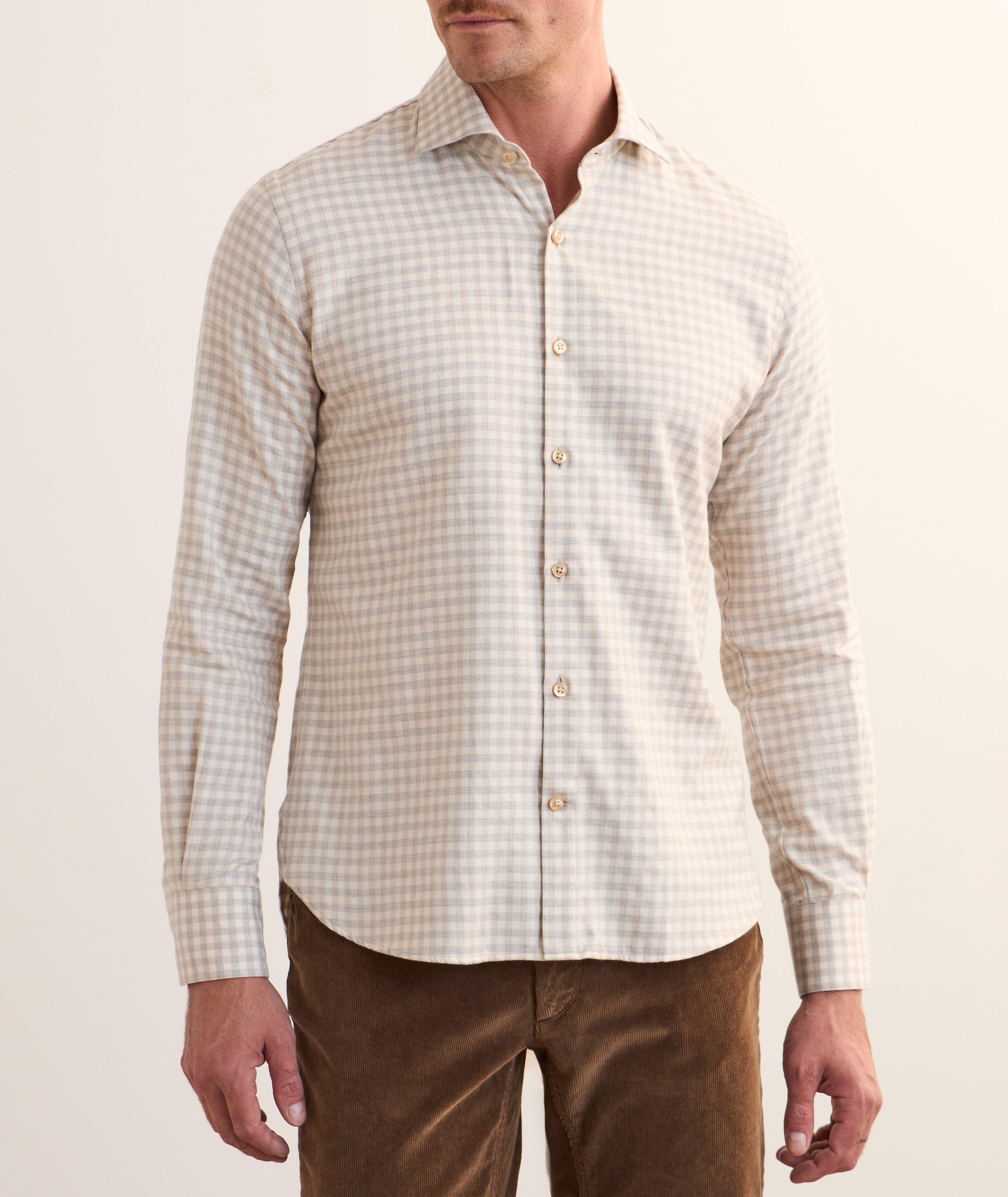 Chemise en coton et lyocell à carreaux image 1