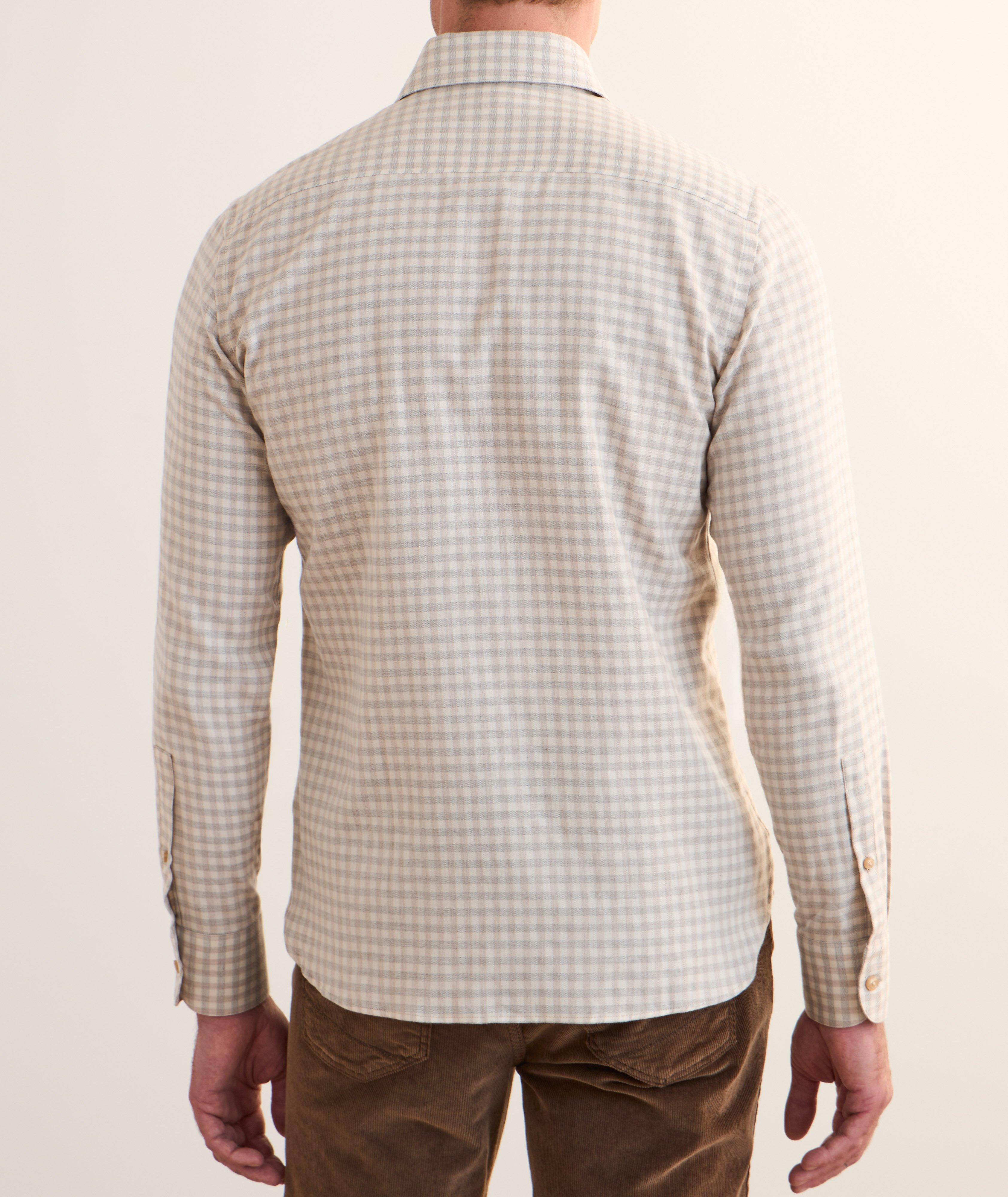 Chemise en coton et lyocell à carreaux image 2