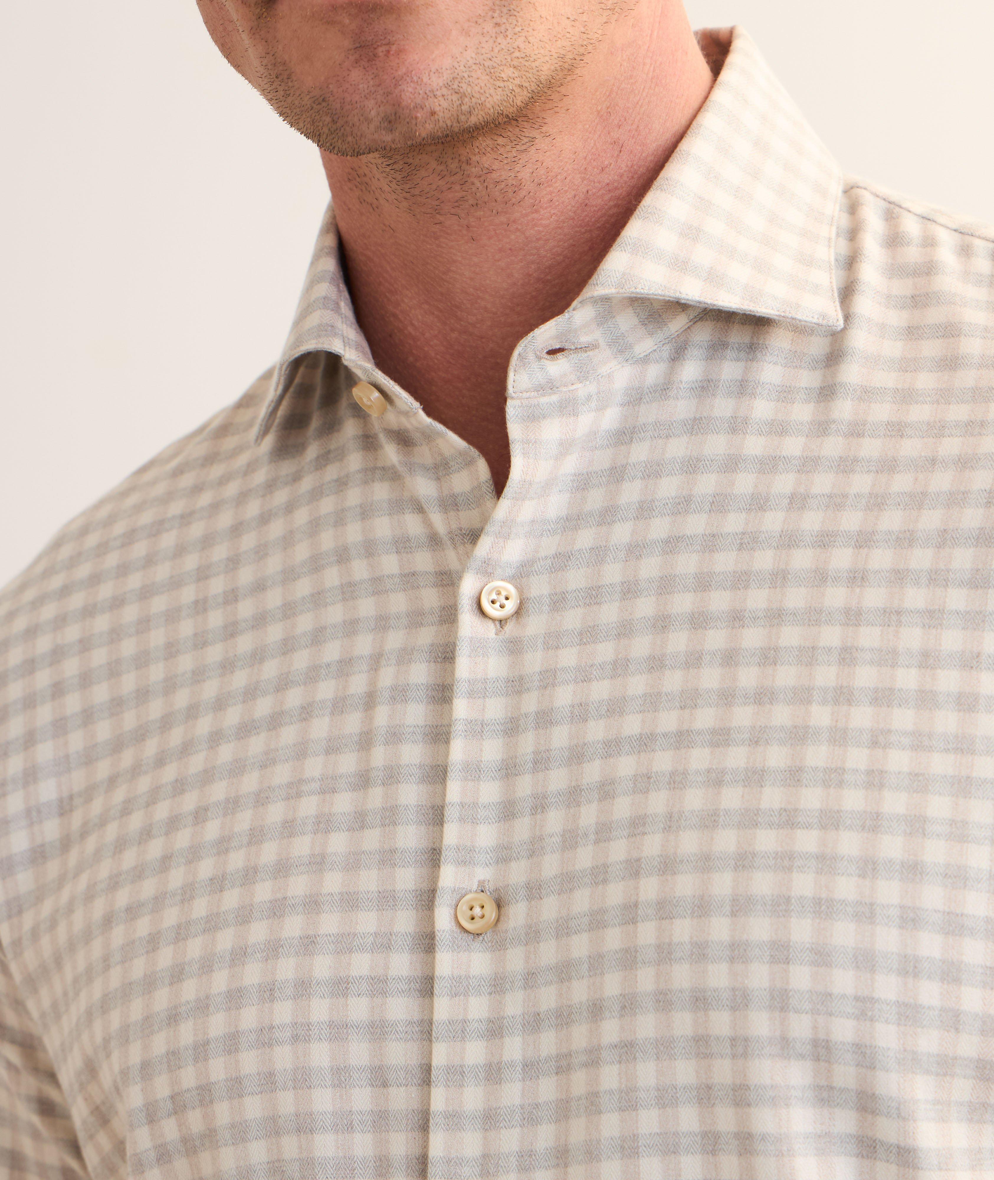 Chemise en coton et lyocell à carreaux image 3