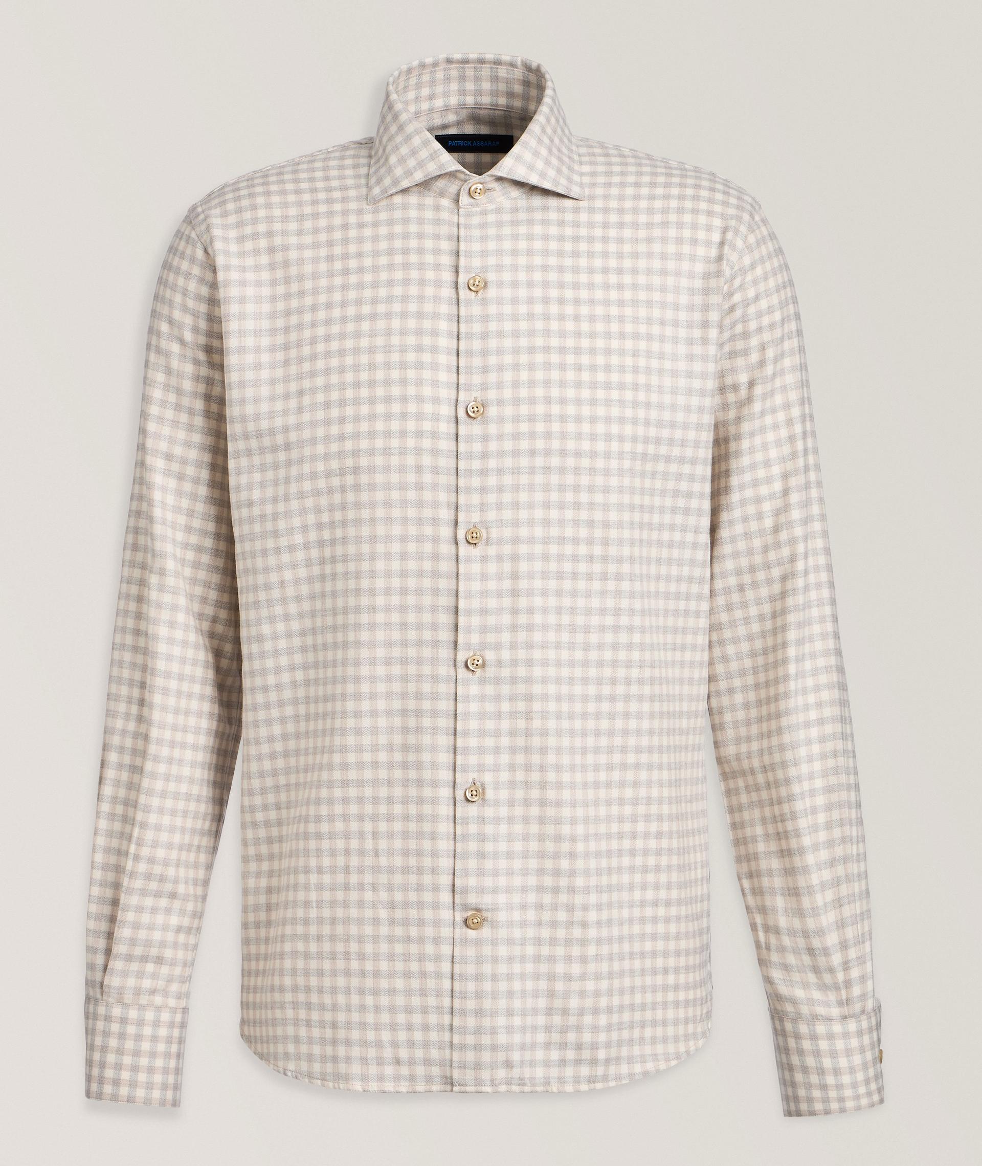 Chemise en coton et lyocell à carreaux image 0
