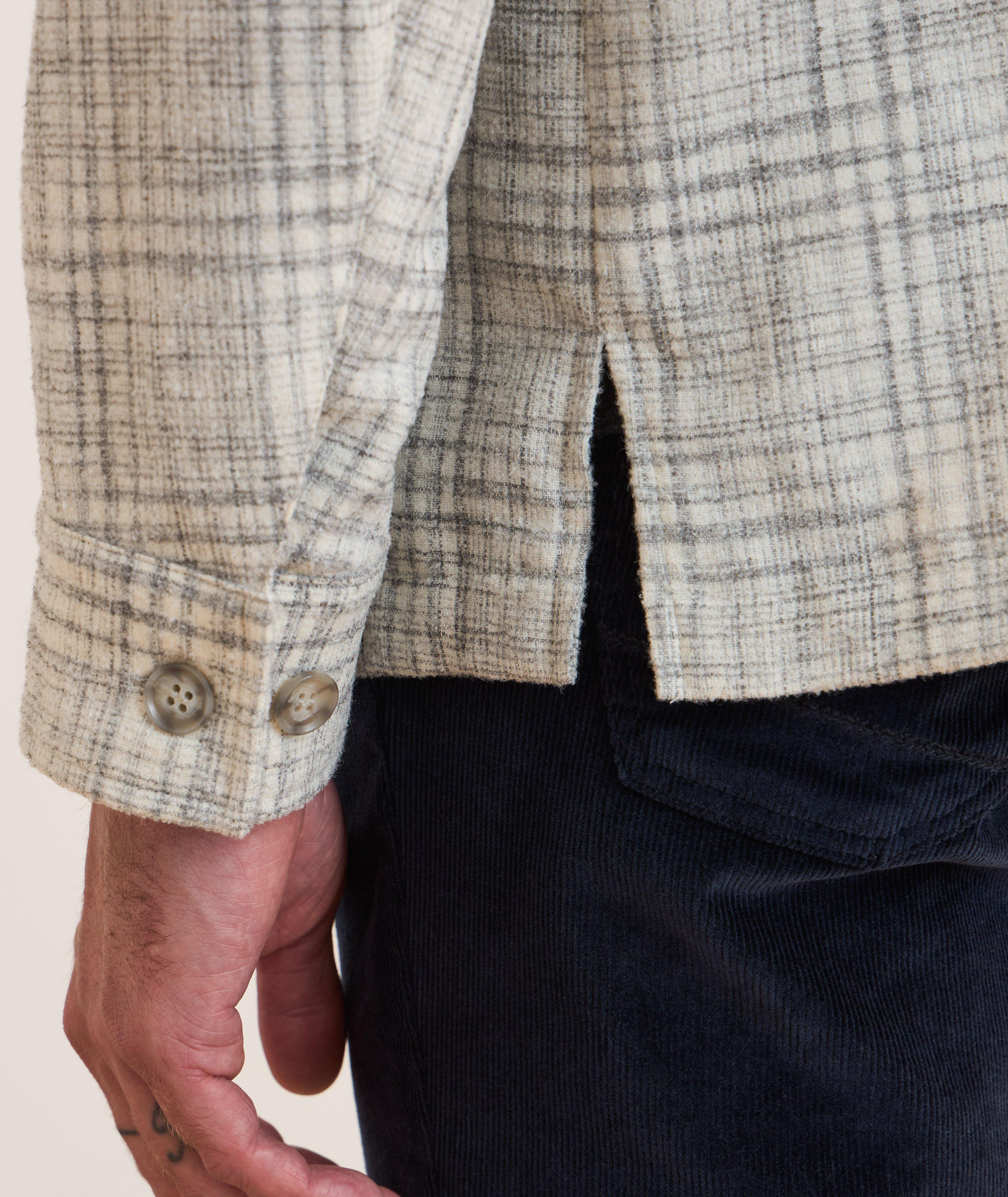 Plaid Alpaca Wool-Blend Shirt Jacket image 3