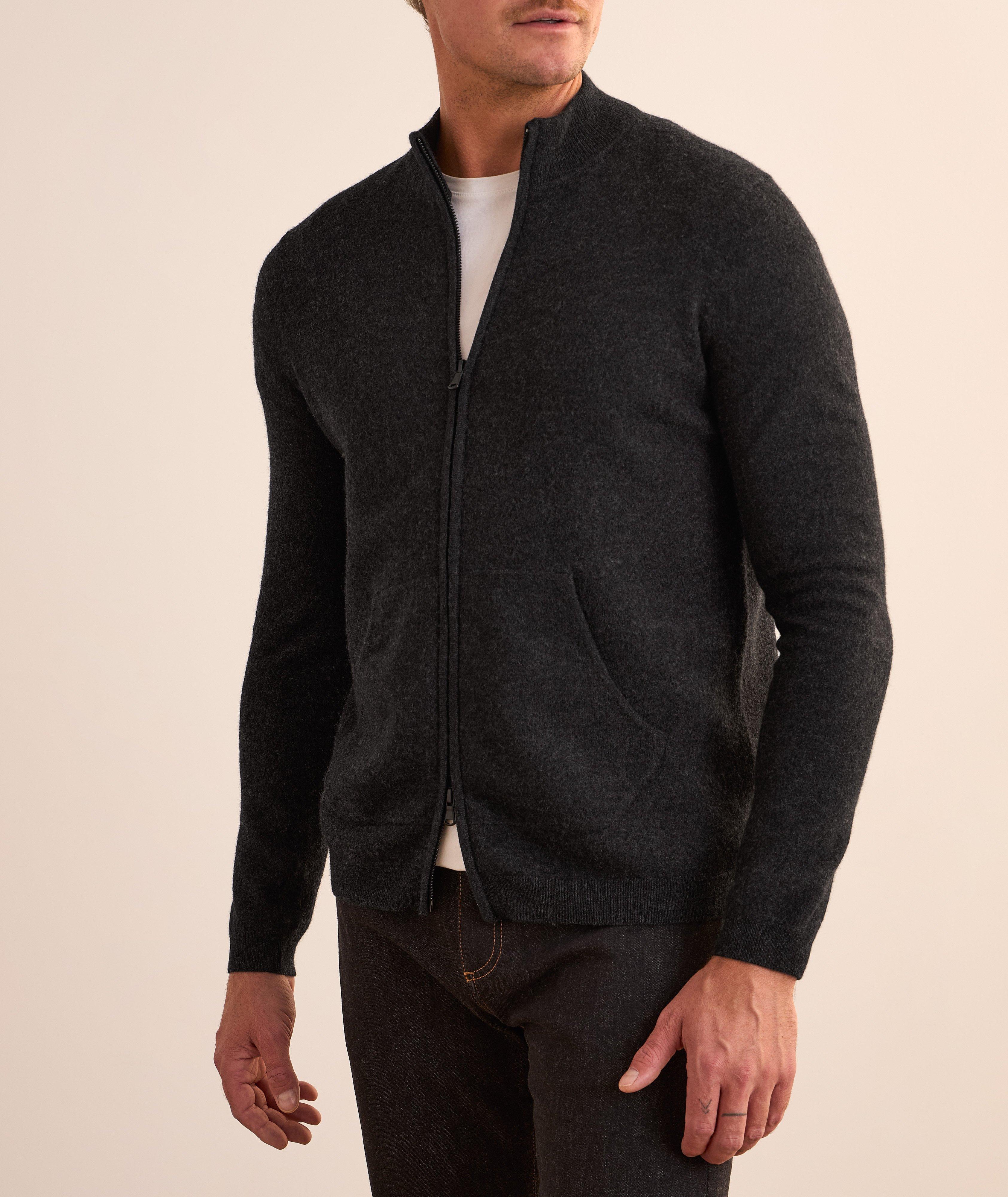 Boiled Wool Full-Zip Cardigan image 1