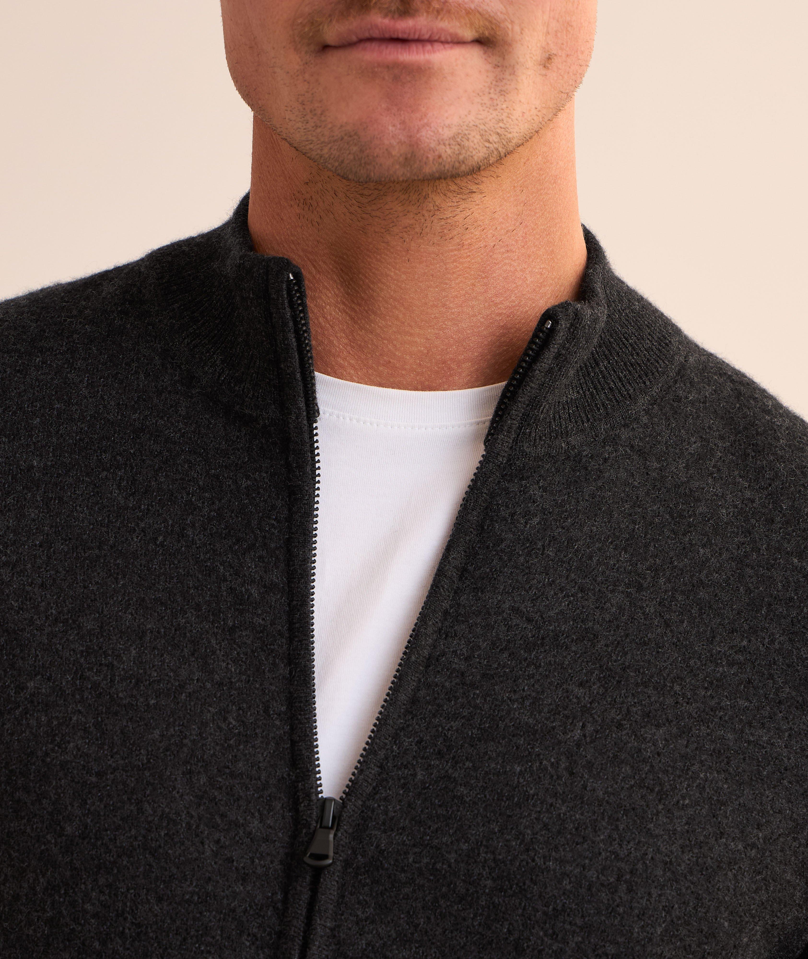 Boiled Wool Full-Zip Cardigan image 3