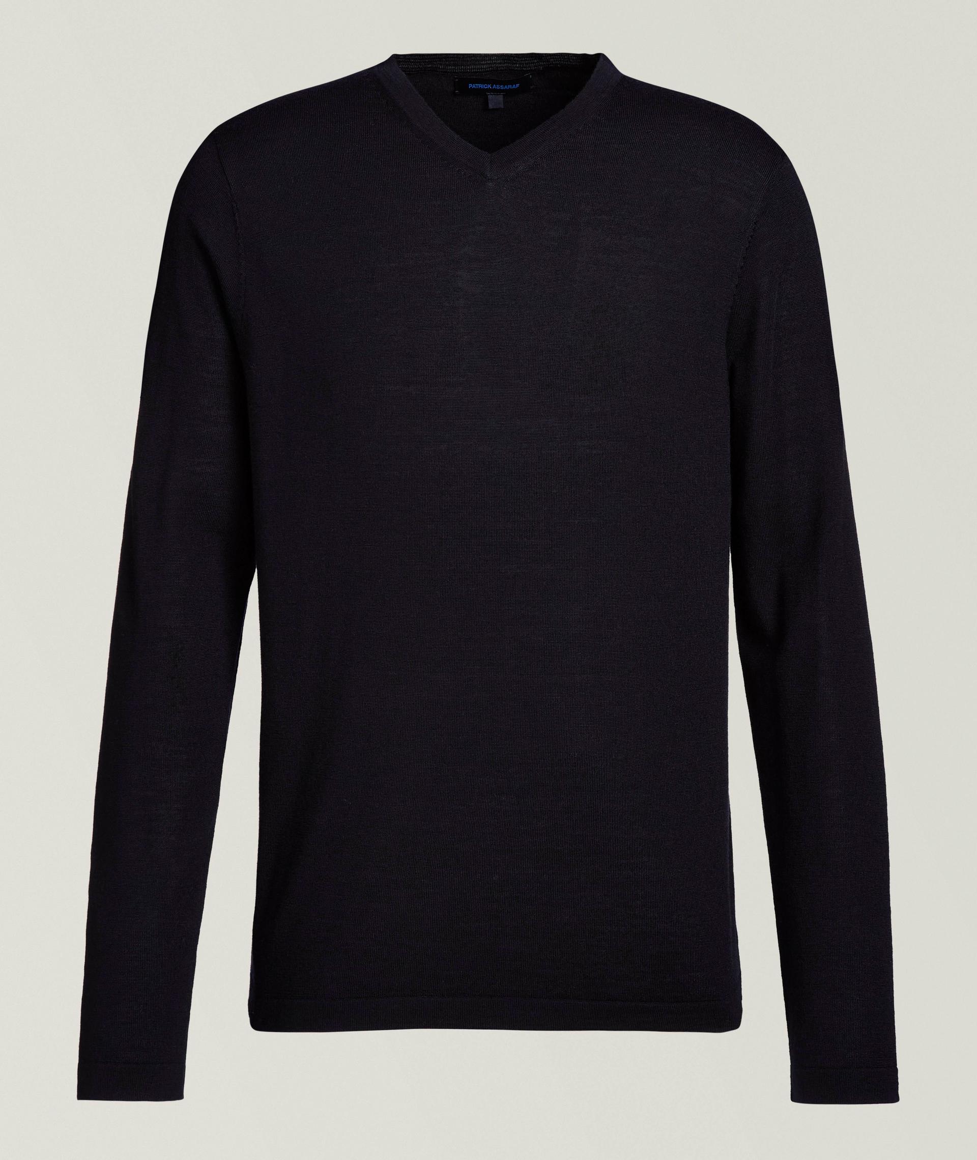 Extrafine Merino Wool V-Neck Sweater image 0