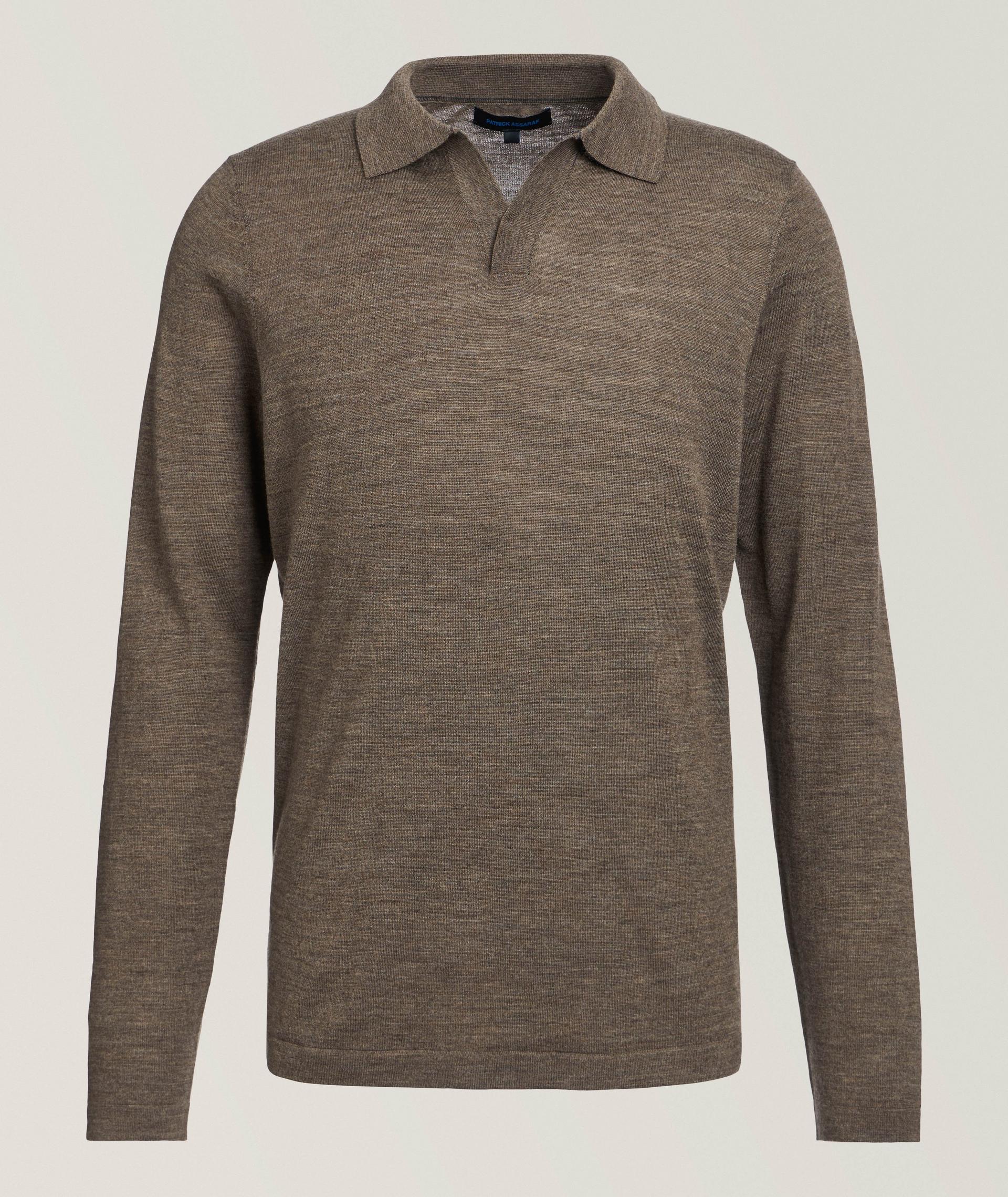 Extrafine Merino Wool Johnny Collar Polo image 0