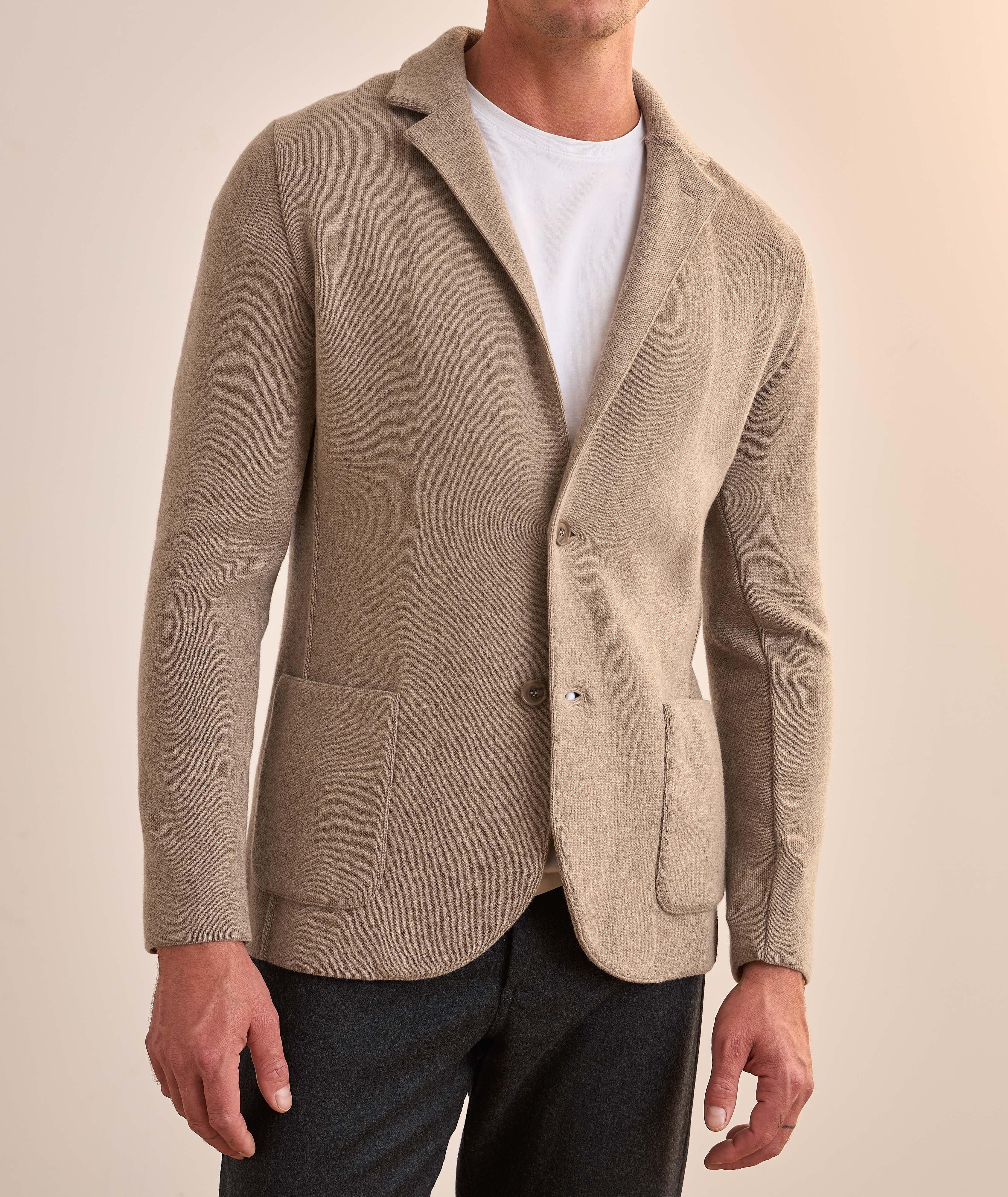Eco-Cashmere Knit Sport Jacket image 1
