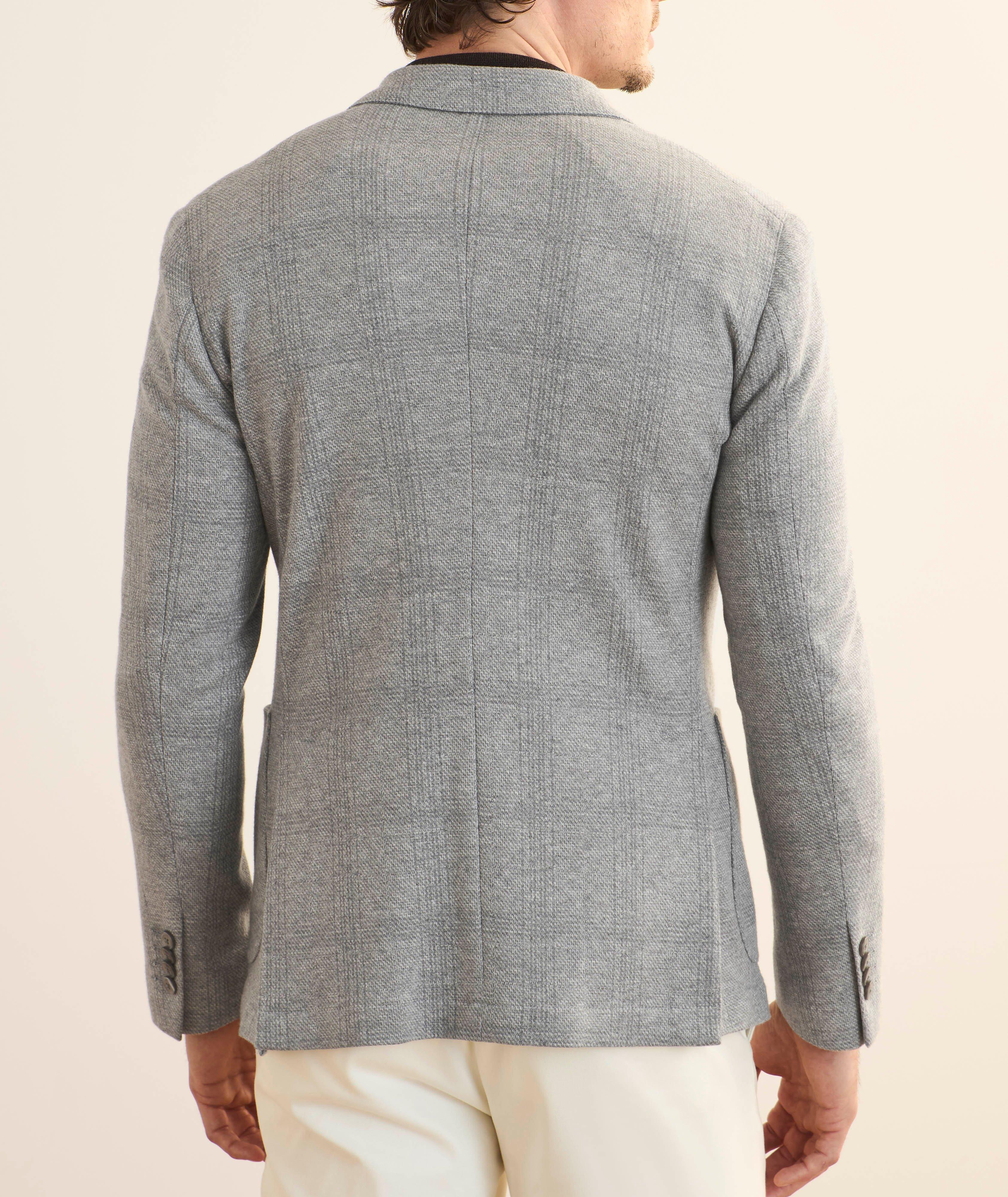 Windowpane Knit Flannel Sport Jacket image 2