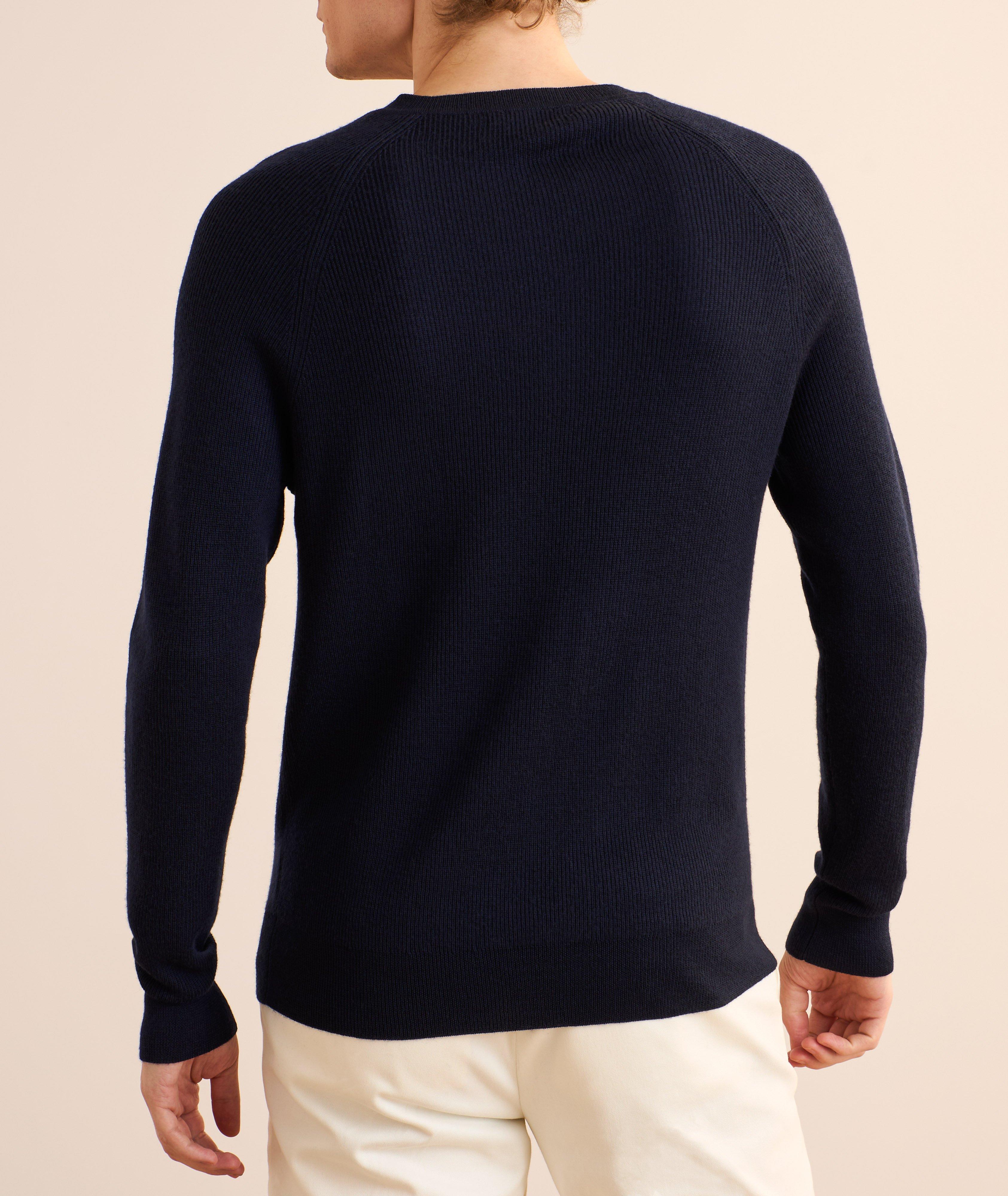 Extrafine Ribbed V-Neck Sweater image 2