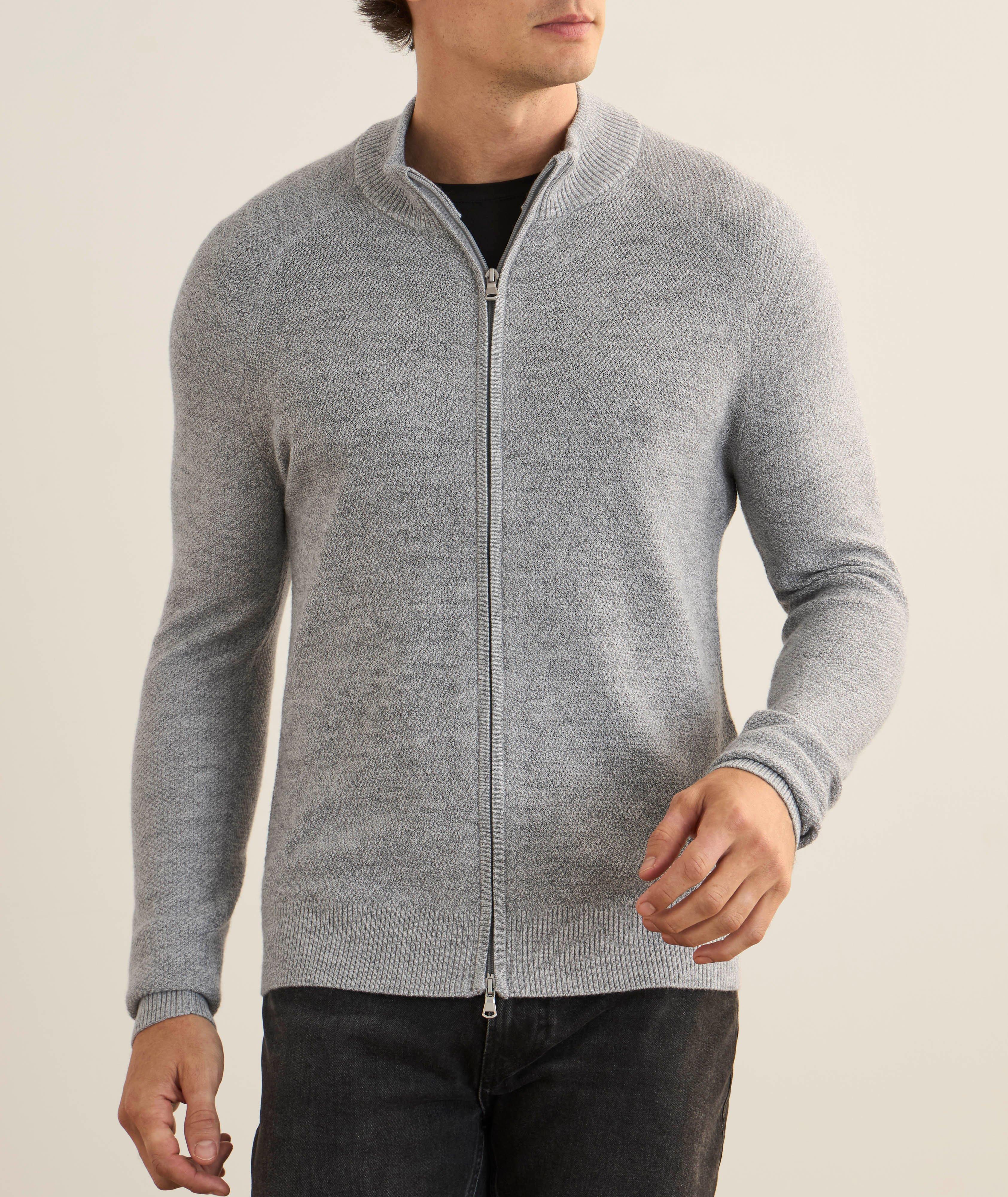 Extrafine Merino Wool Full-Zip Sweater image 1