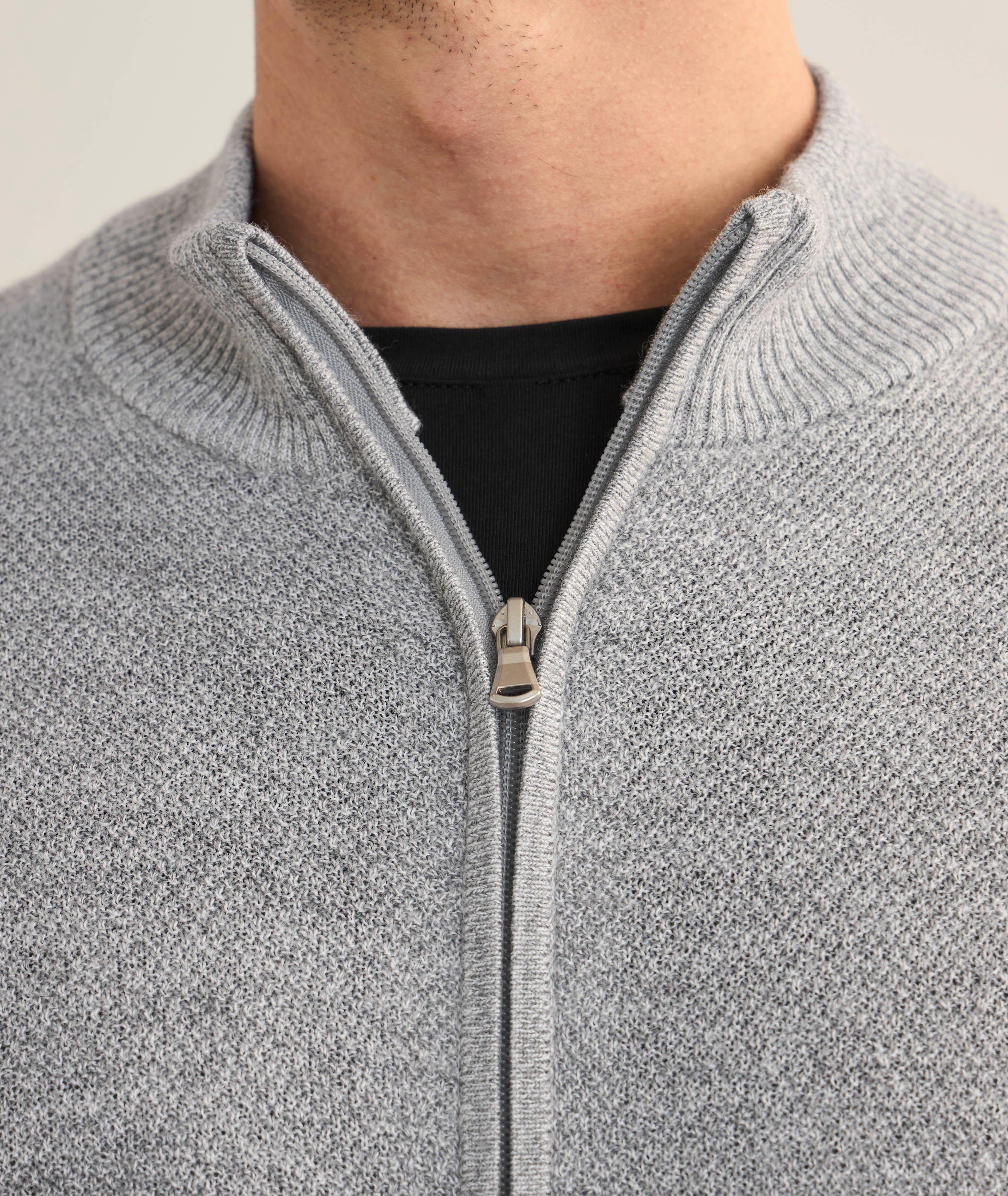 Extrafine Merino Wool Full-Zip Sweater image 3