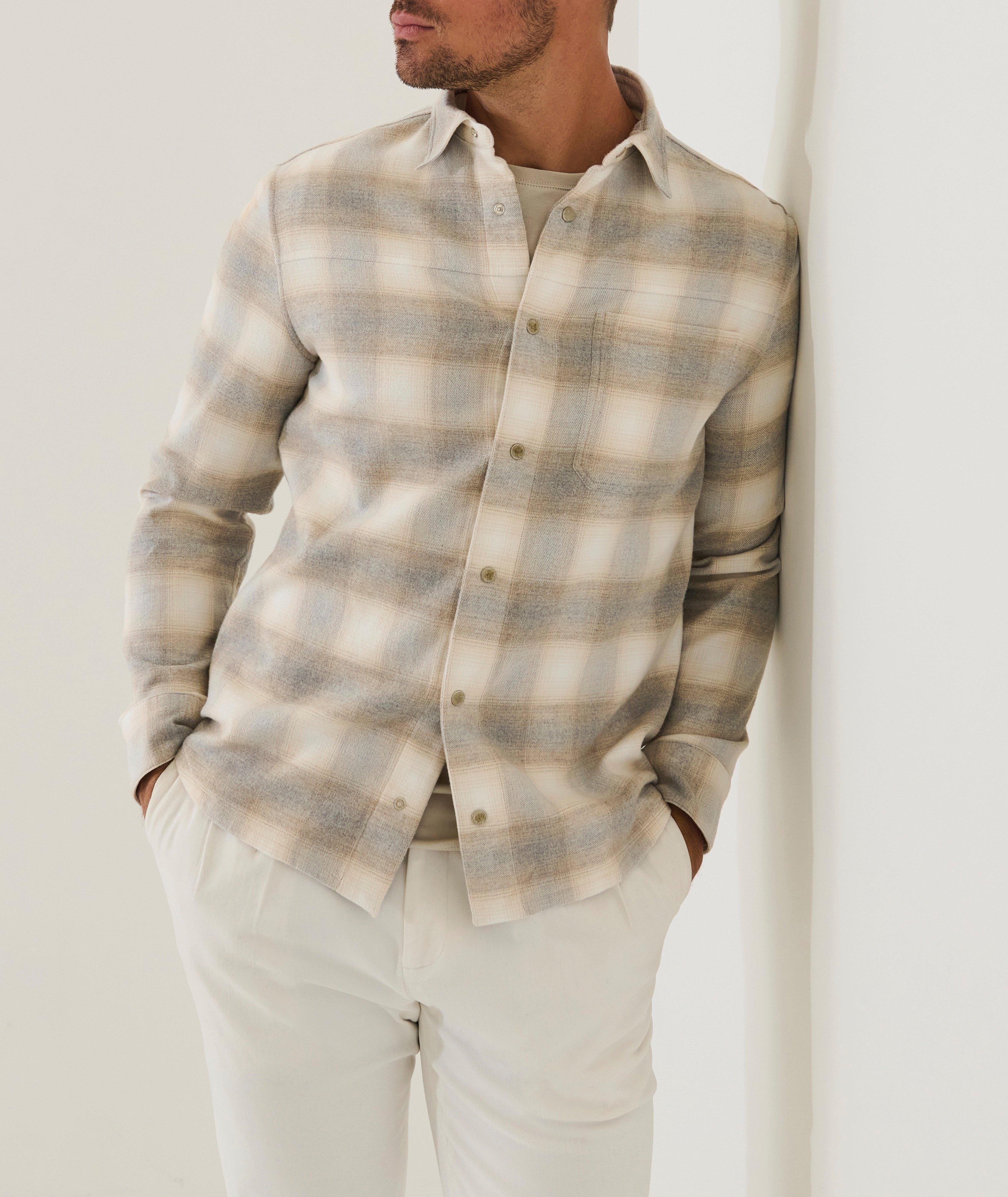 Mélange Plaid Cotton Overshirt image 2