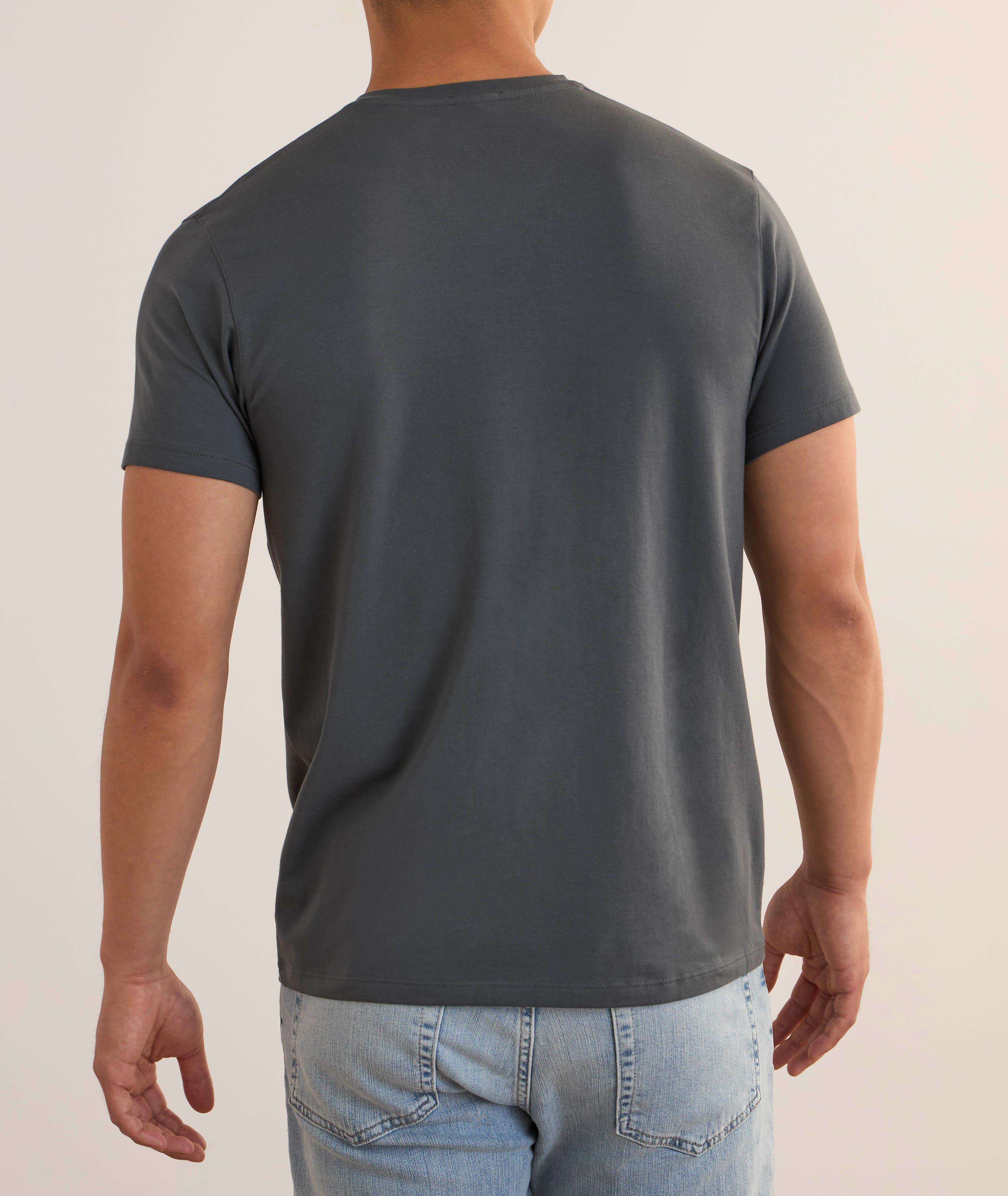 Stretch-Pima Cotton V-Neck T-Shirt image 2