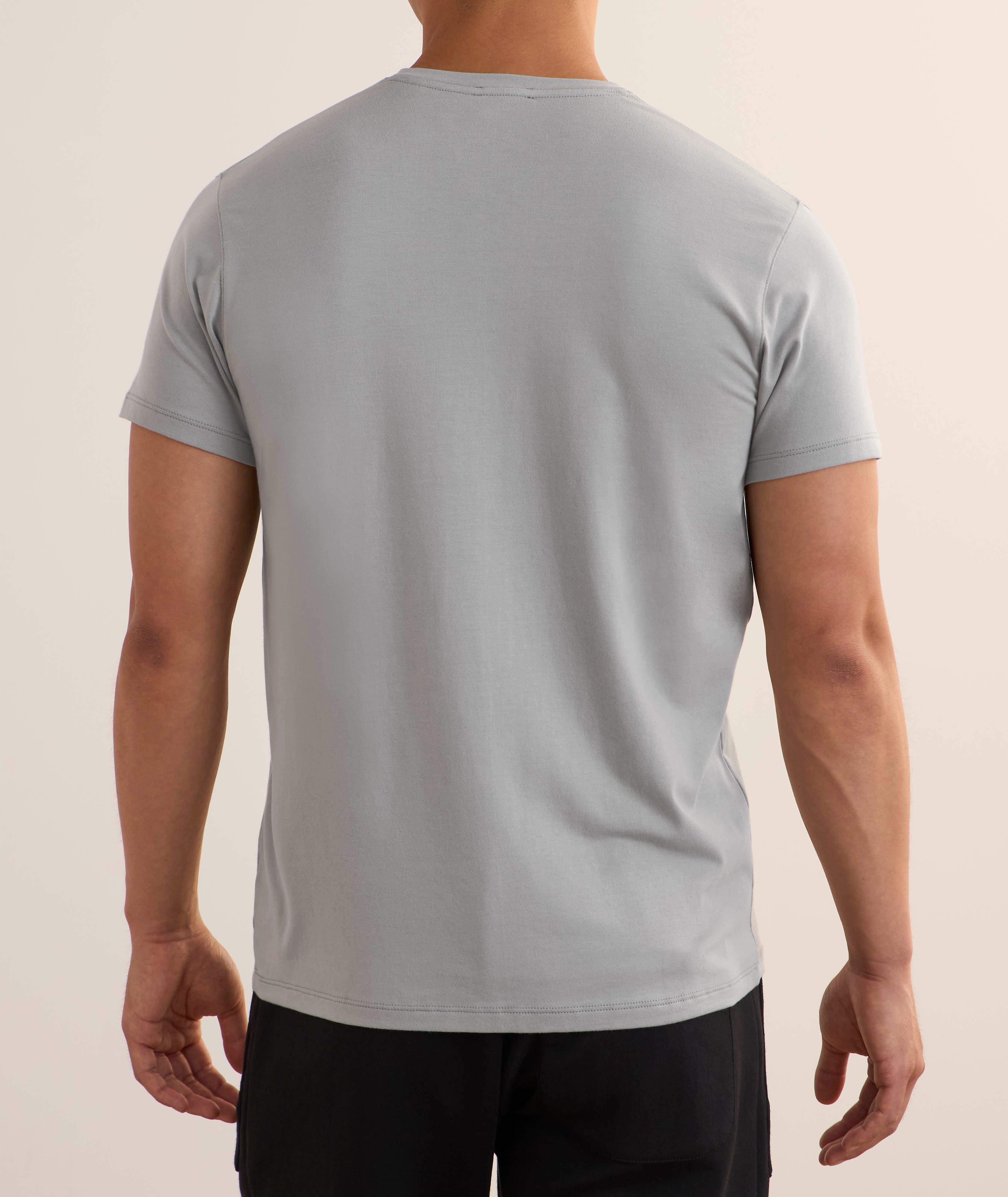 Stretch-Pima Cotton V-Neck T-Shirt image 2