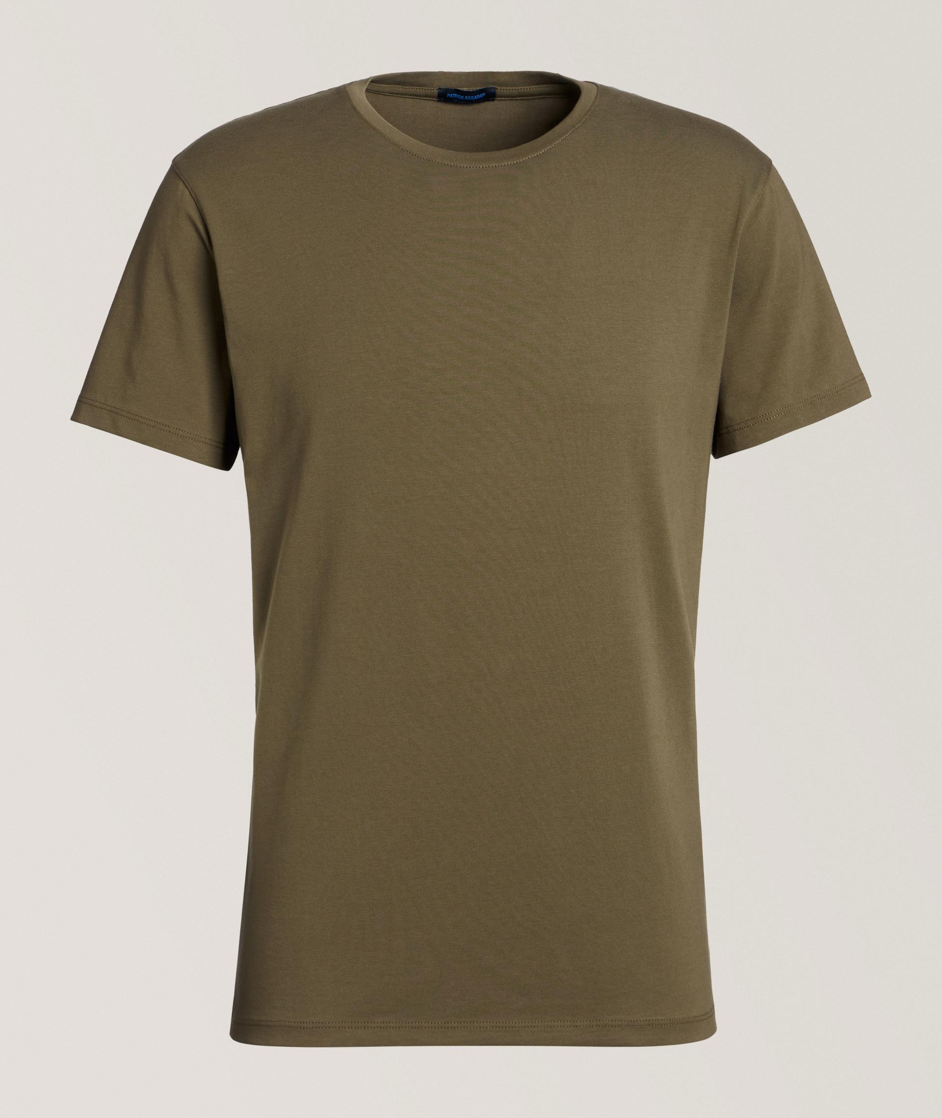 T-shirt en coton pima extensible image 0