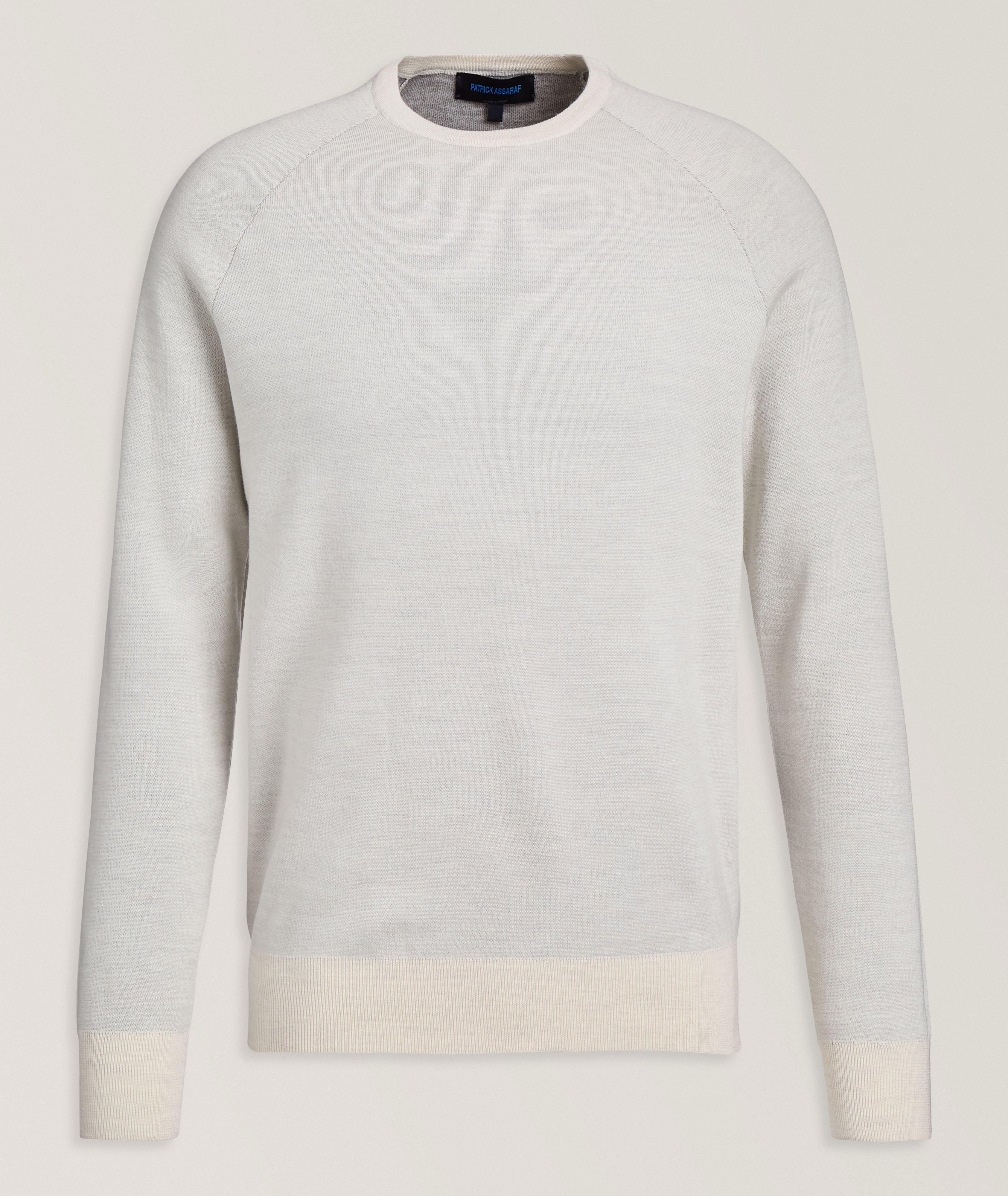Double Face Raglan Crewneck Sweater image 0