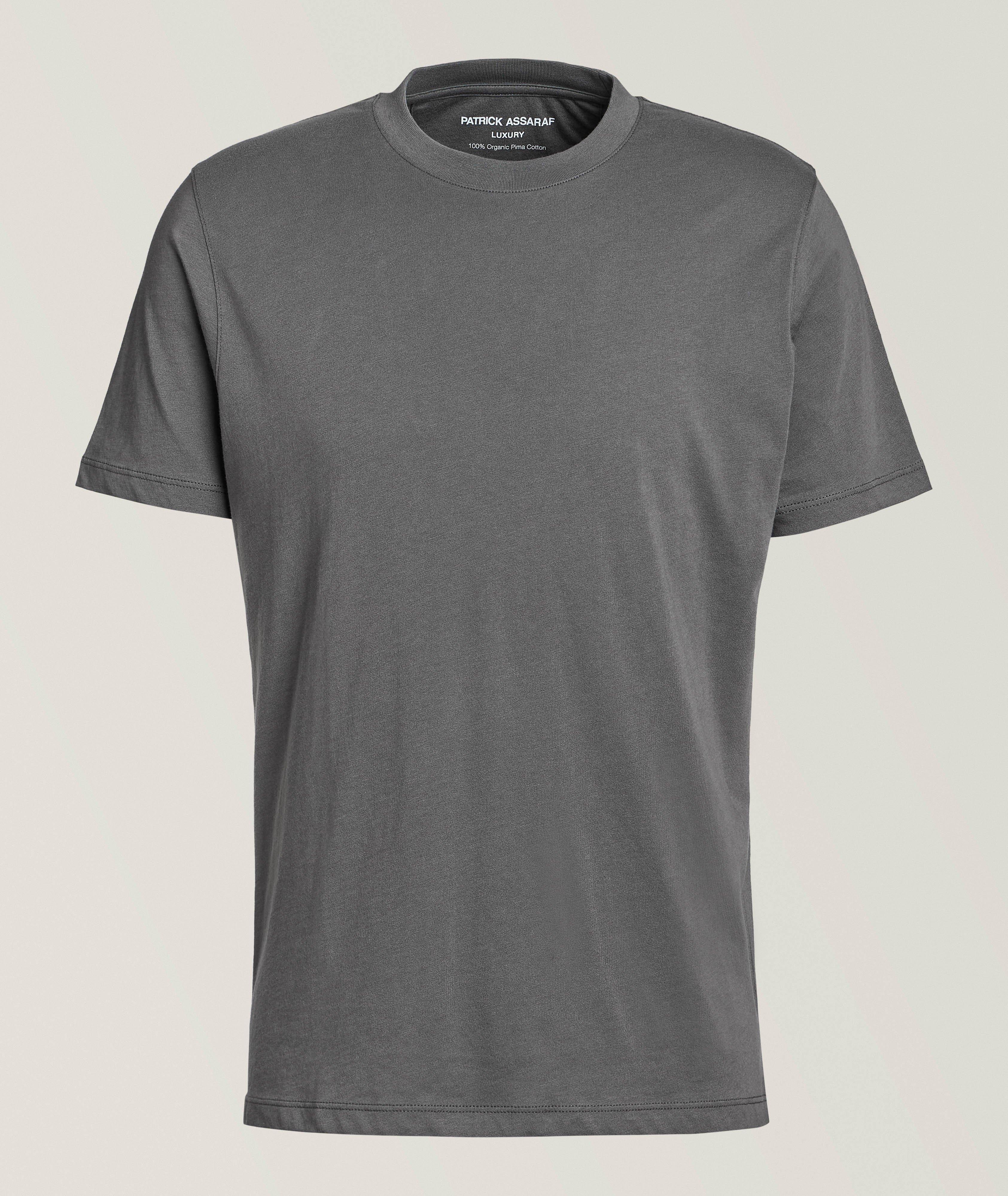 Patrick Assaraf Organic Pima Cotton High Neck T-Shirt