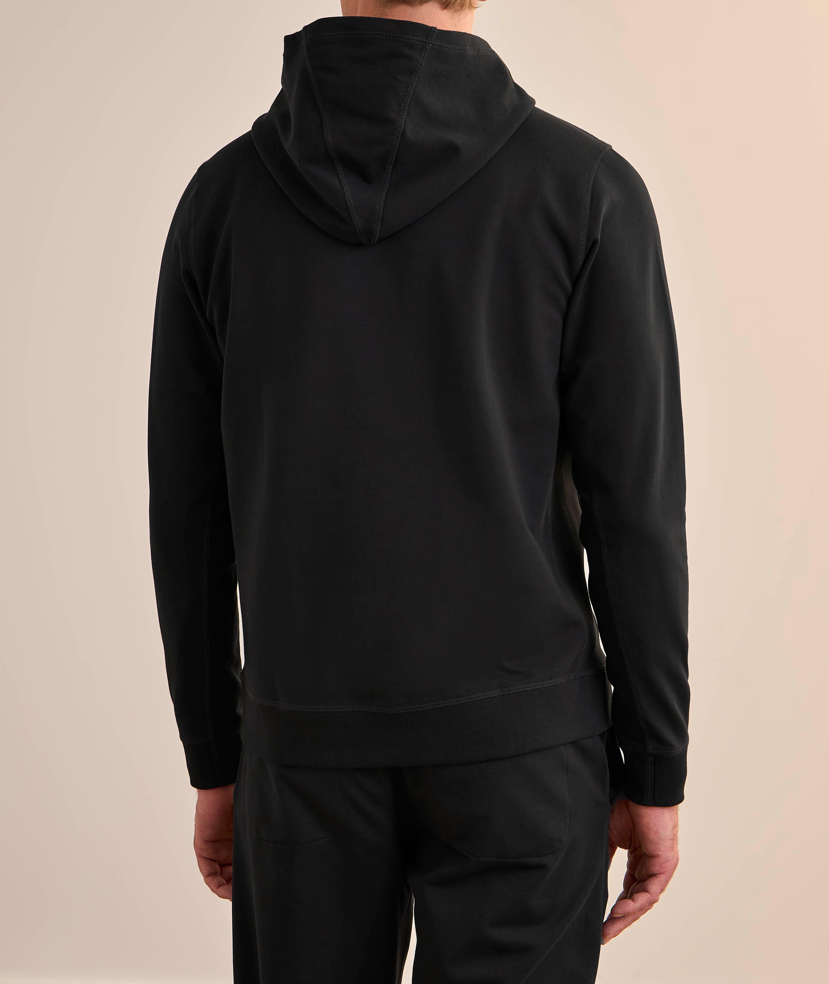 Sweat-shirt à capuche en coton Pima stretch image 2