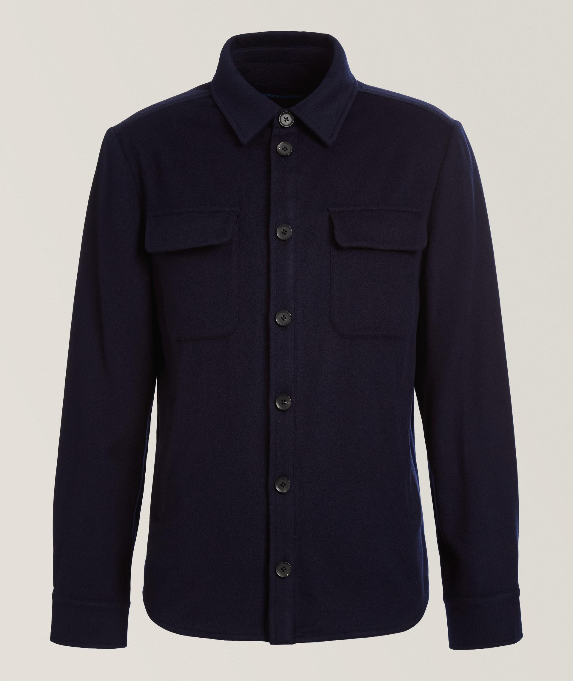 Veste chemise en laine et cachemire image 0