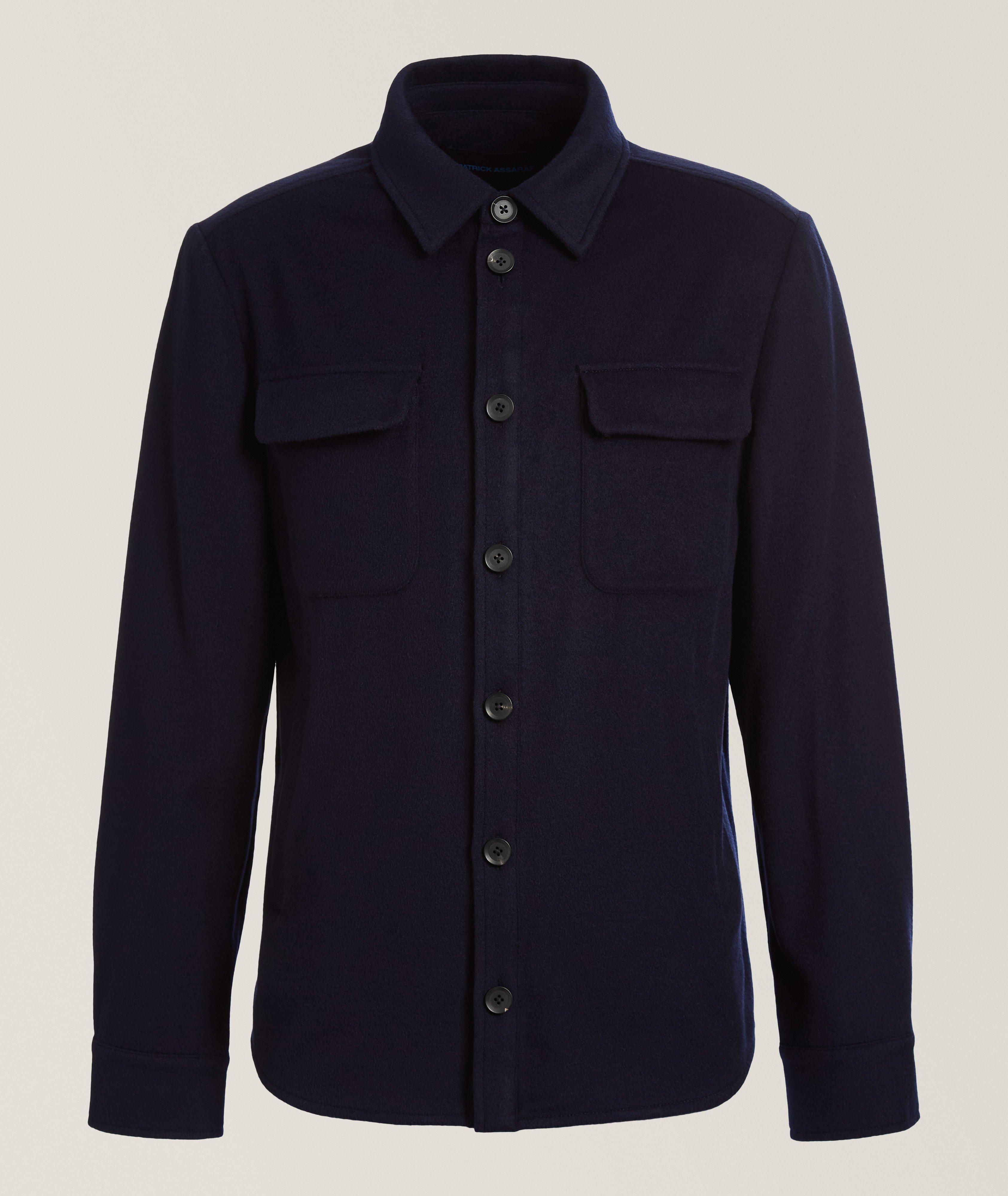 Veste chemise en laine et cachemire image 0