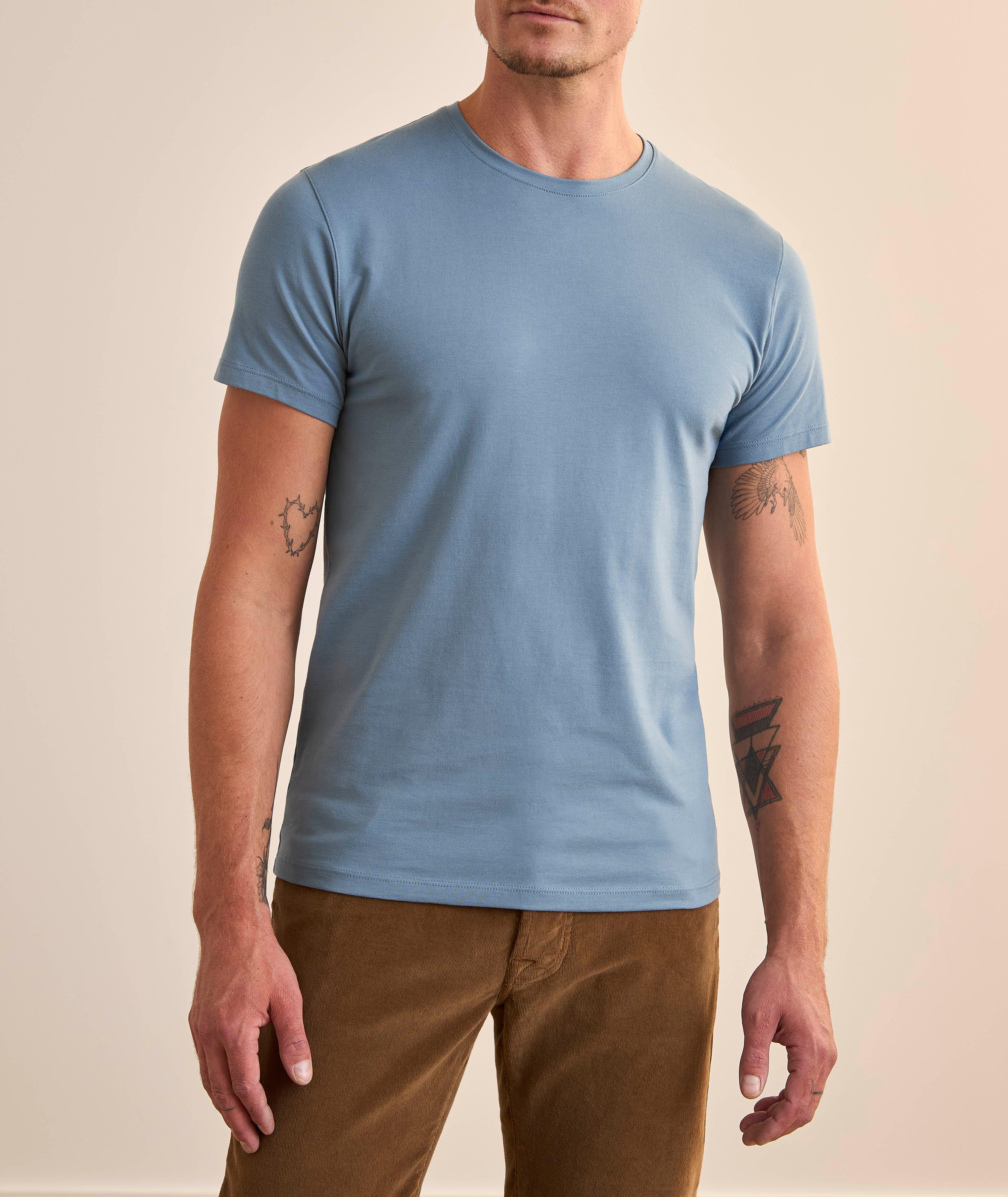 T-shirt en coton pima extensible image 1