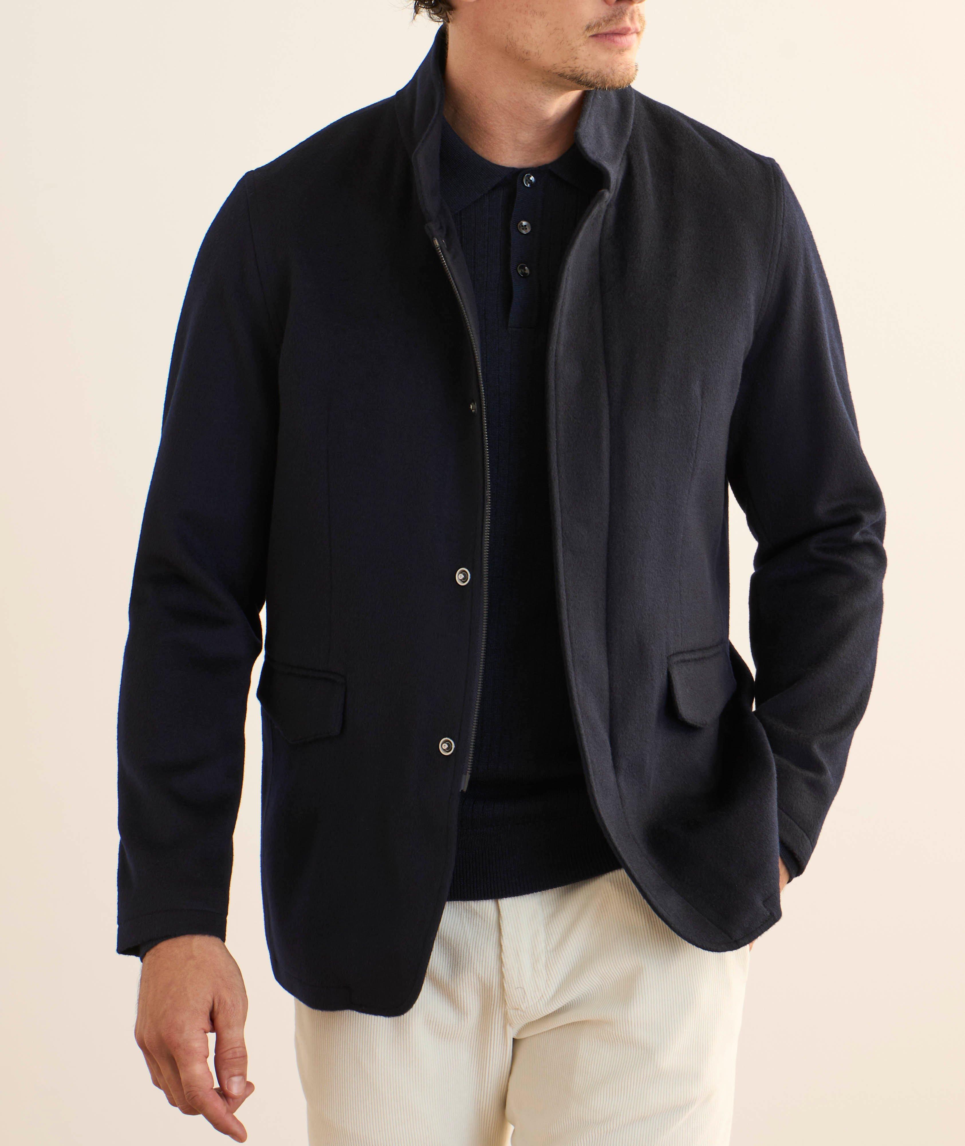 Veste hybride en laine et cachemire image 1