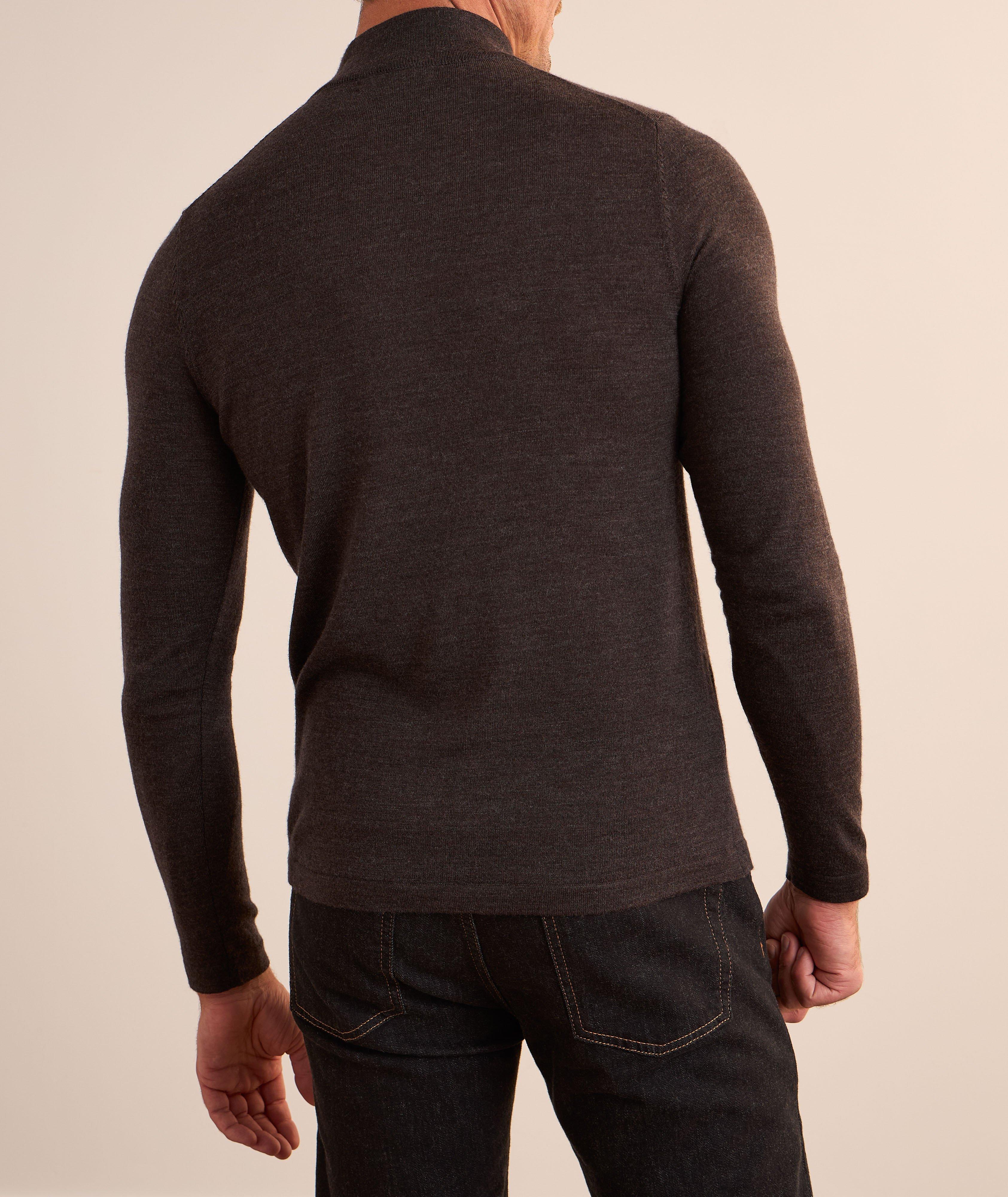 Extrafine Merino Wool Quarter-Zip Sweater image 2