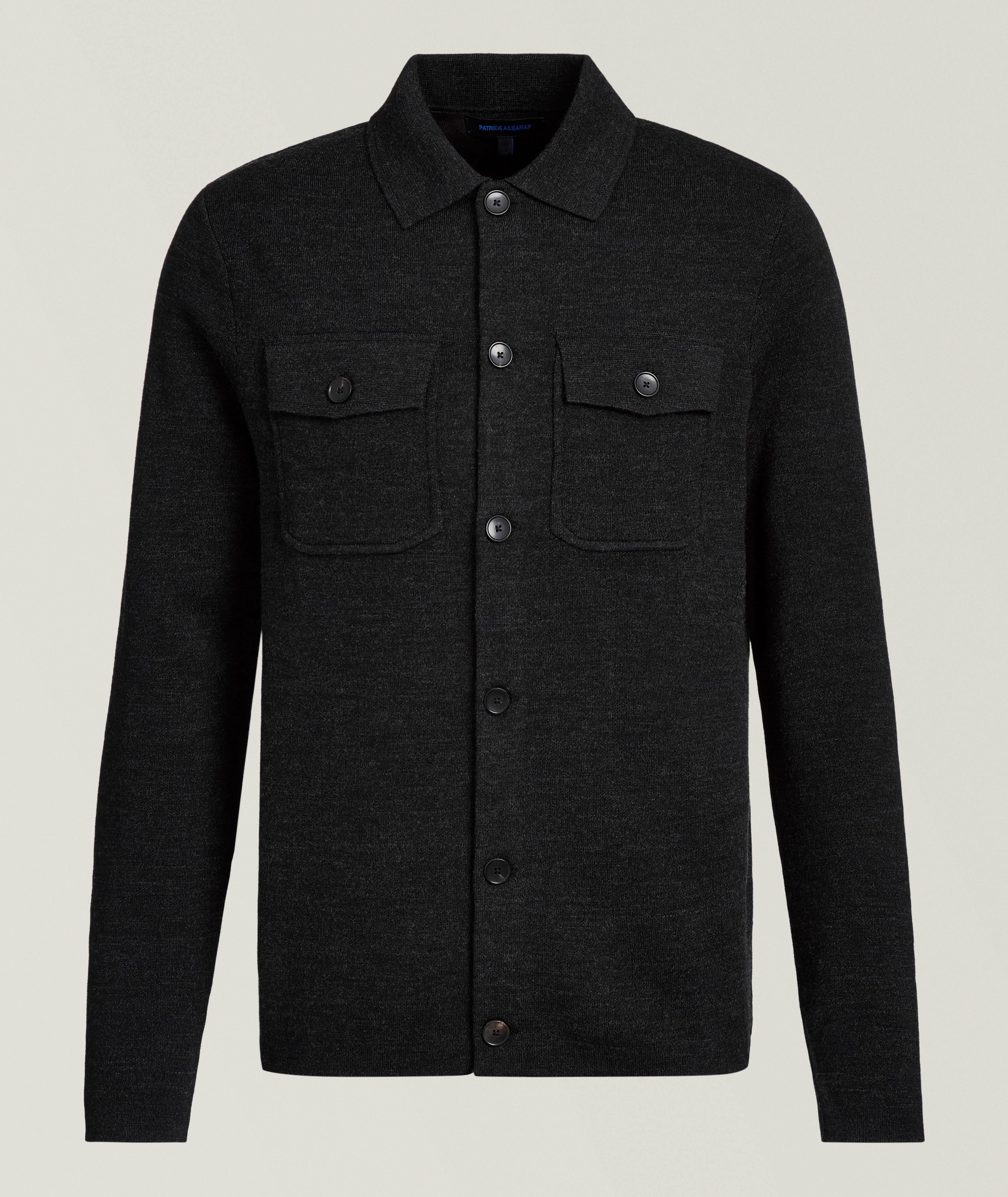 Surchemise double face boutonnée sur le devant image 0