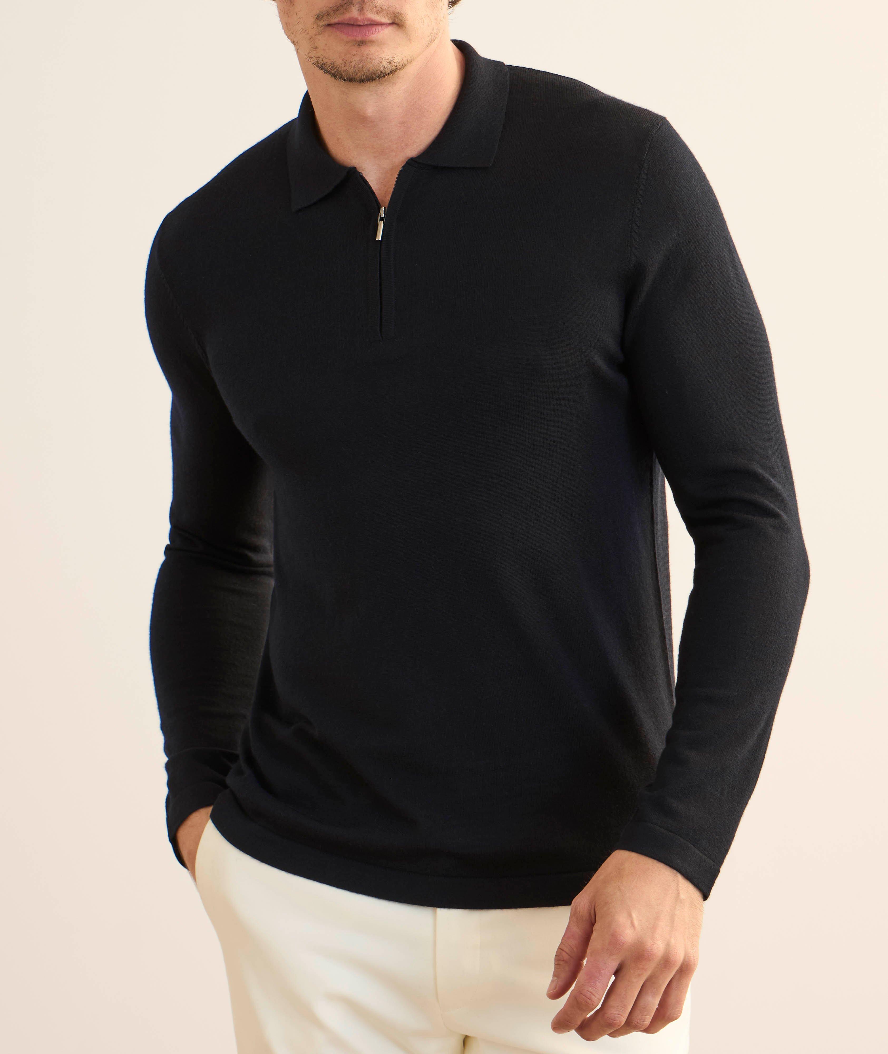 Extrafine Merino Wool Quarter-Zip Sweater image 1