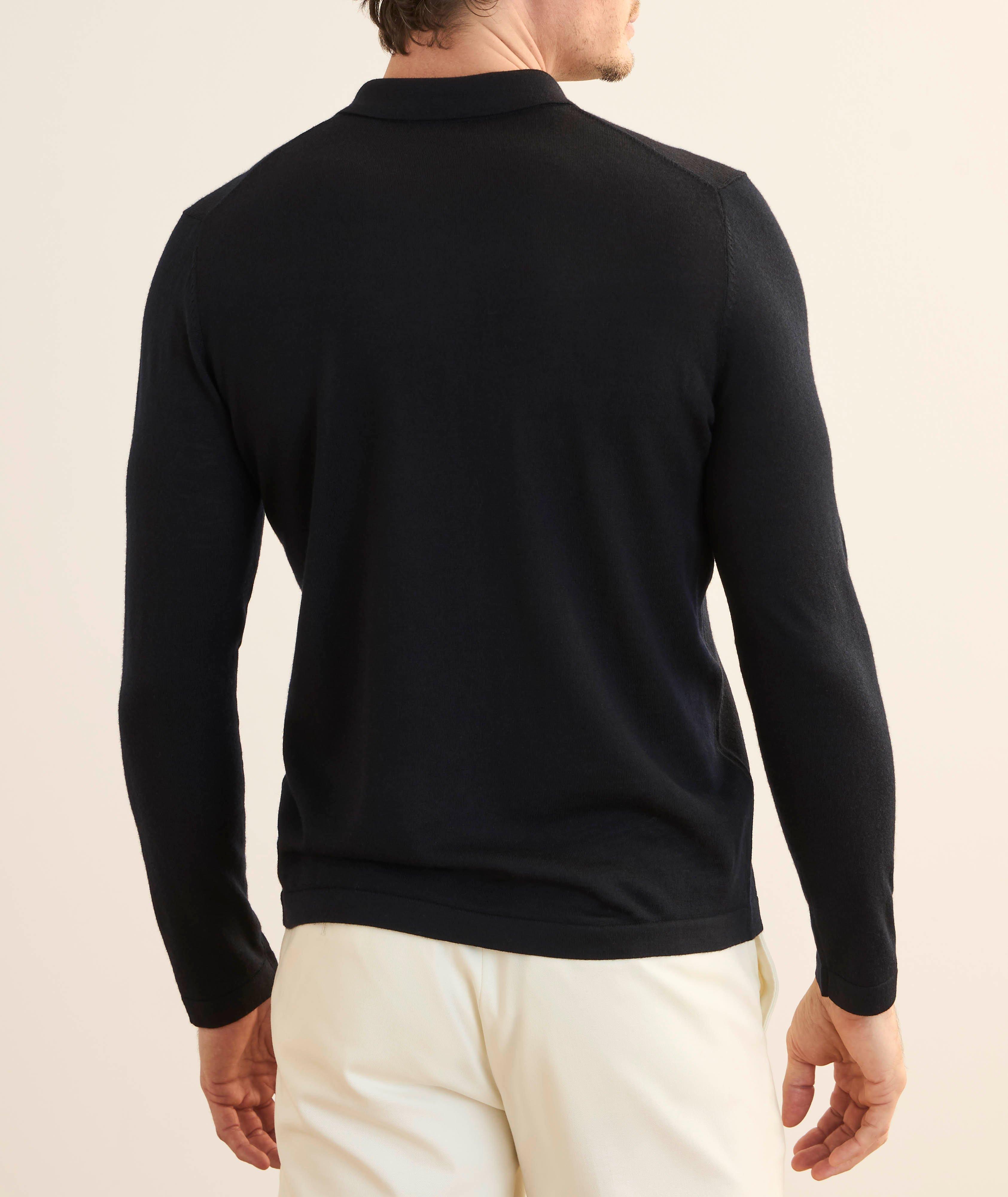 Extrafine Merino Wool Quarter-Zip Sweater image 2