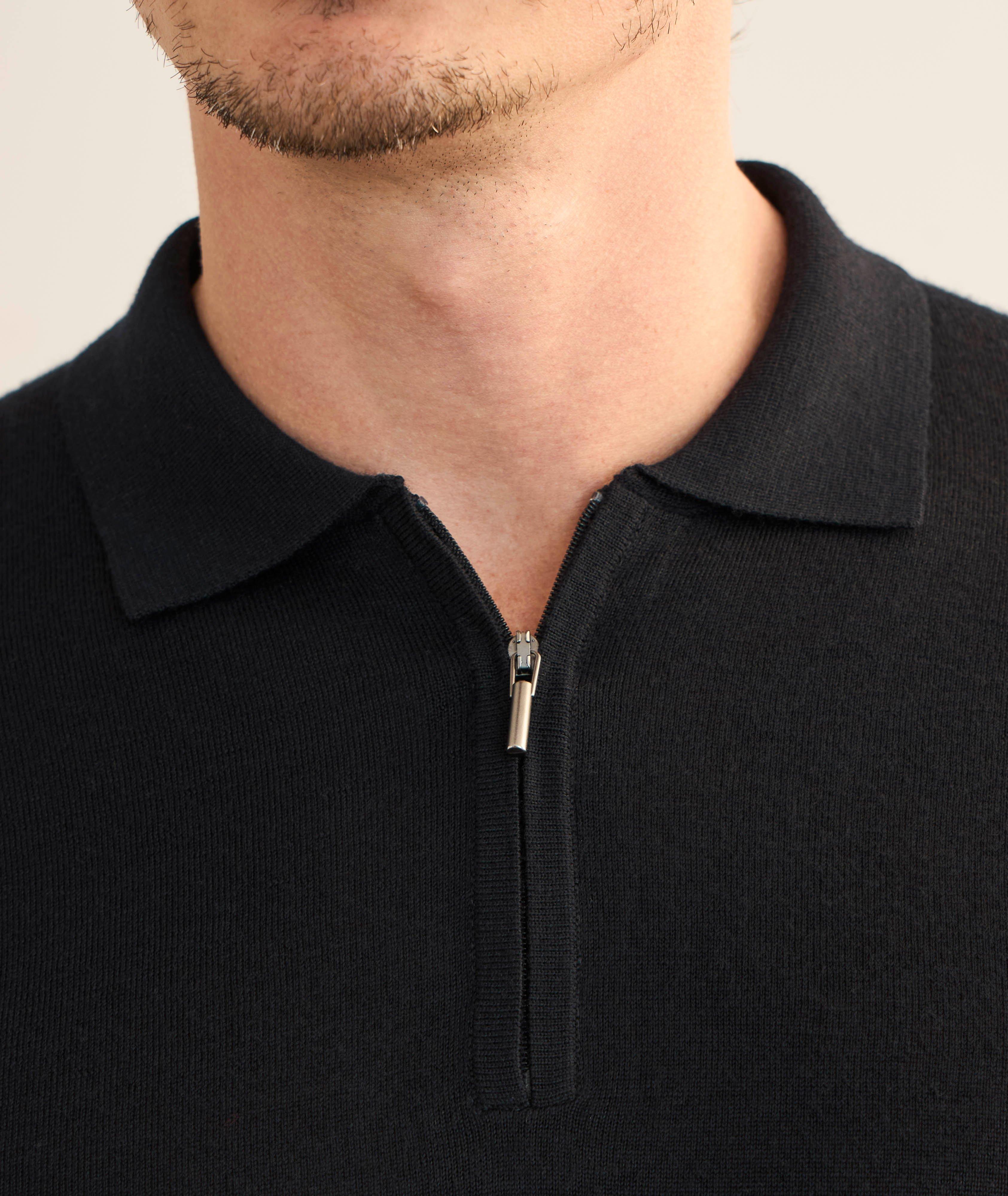 Extrafine Merino Wool Quarter-Zip Sweater image 3