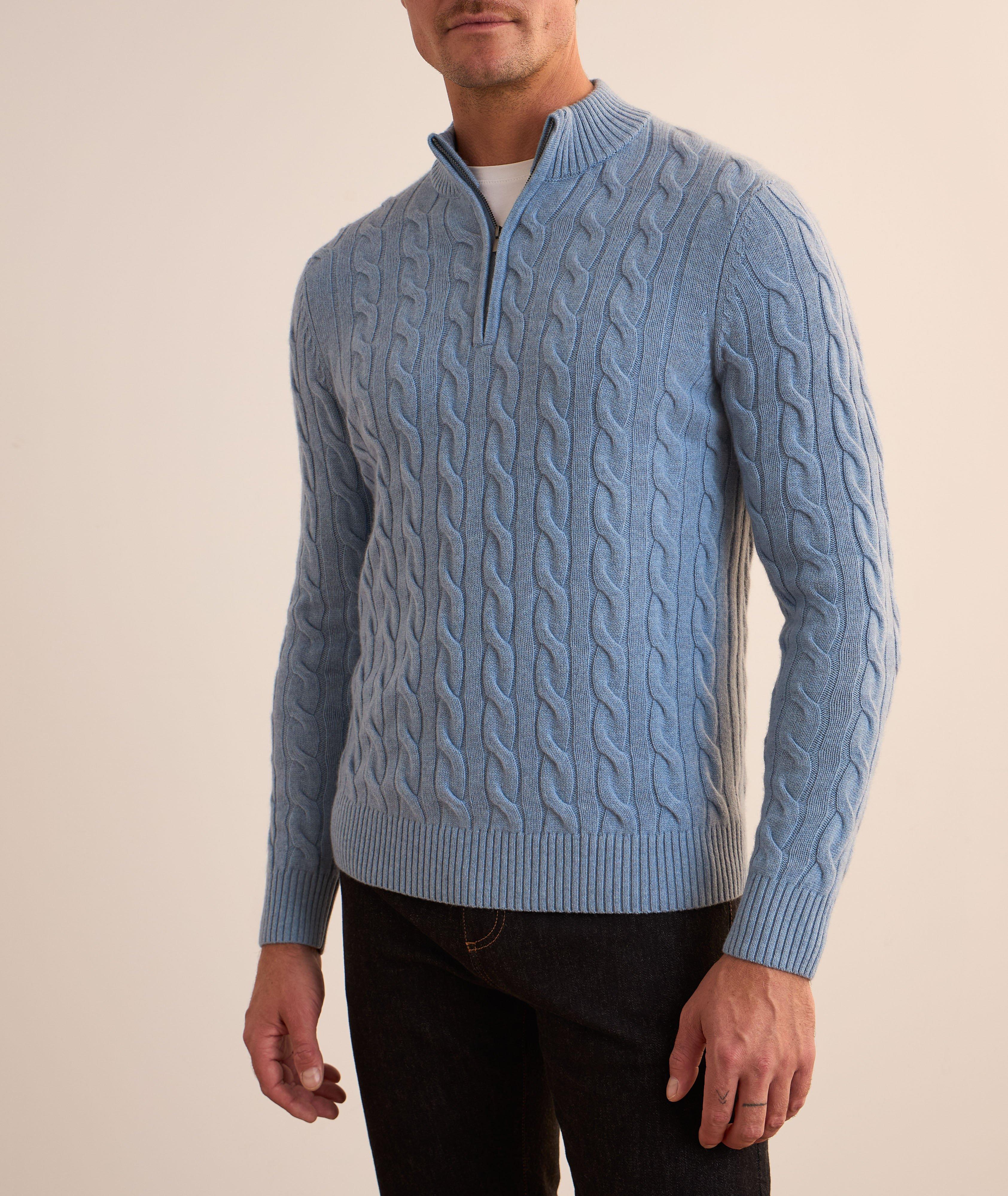 Pull à demi-glissière torsadé image 1