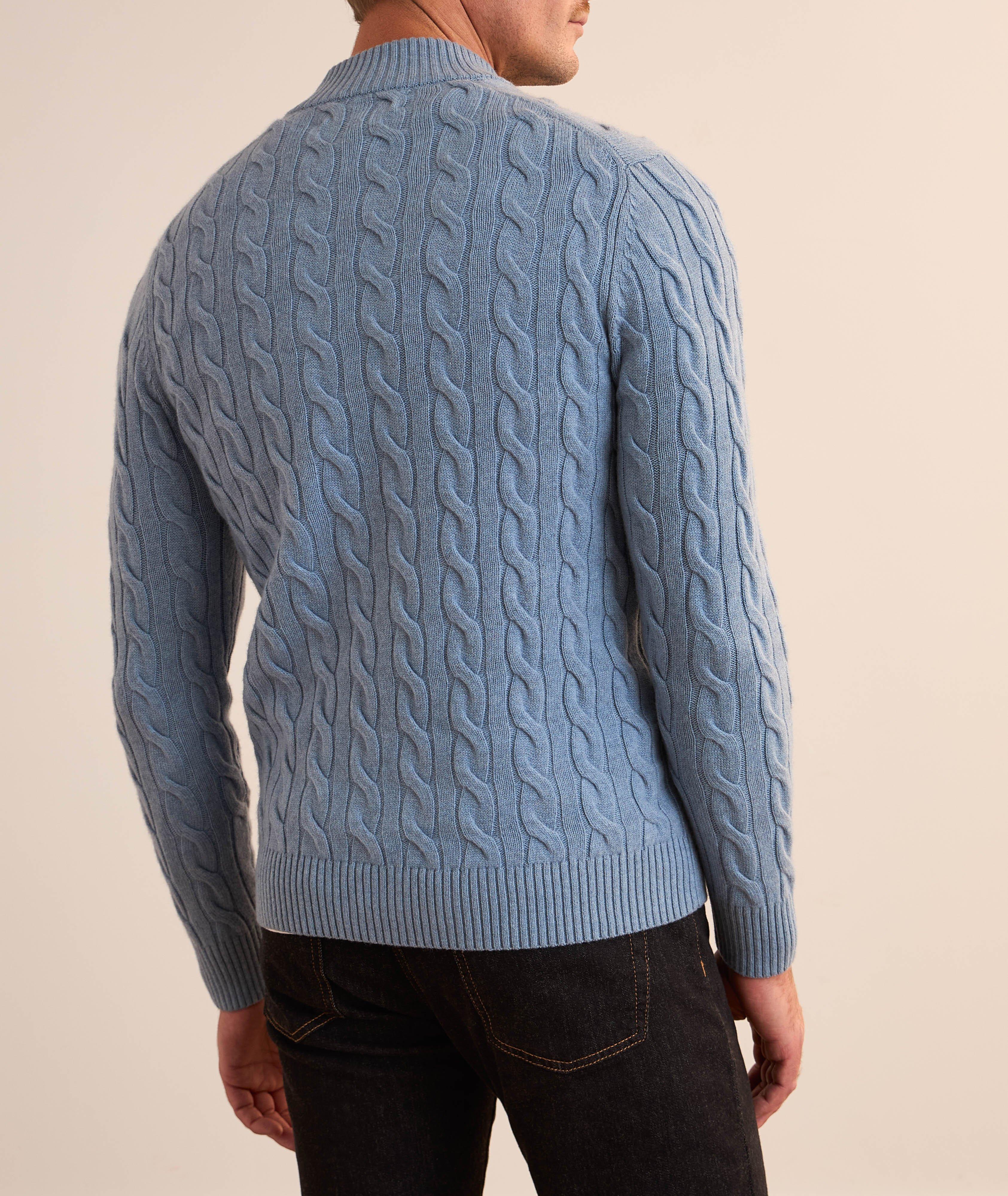 Pull à demi-glissière torsadé image 2