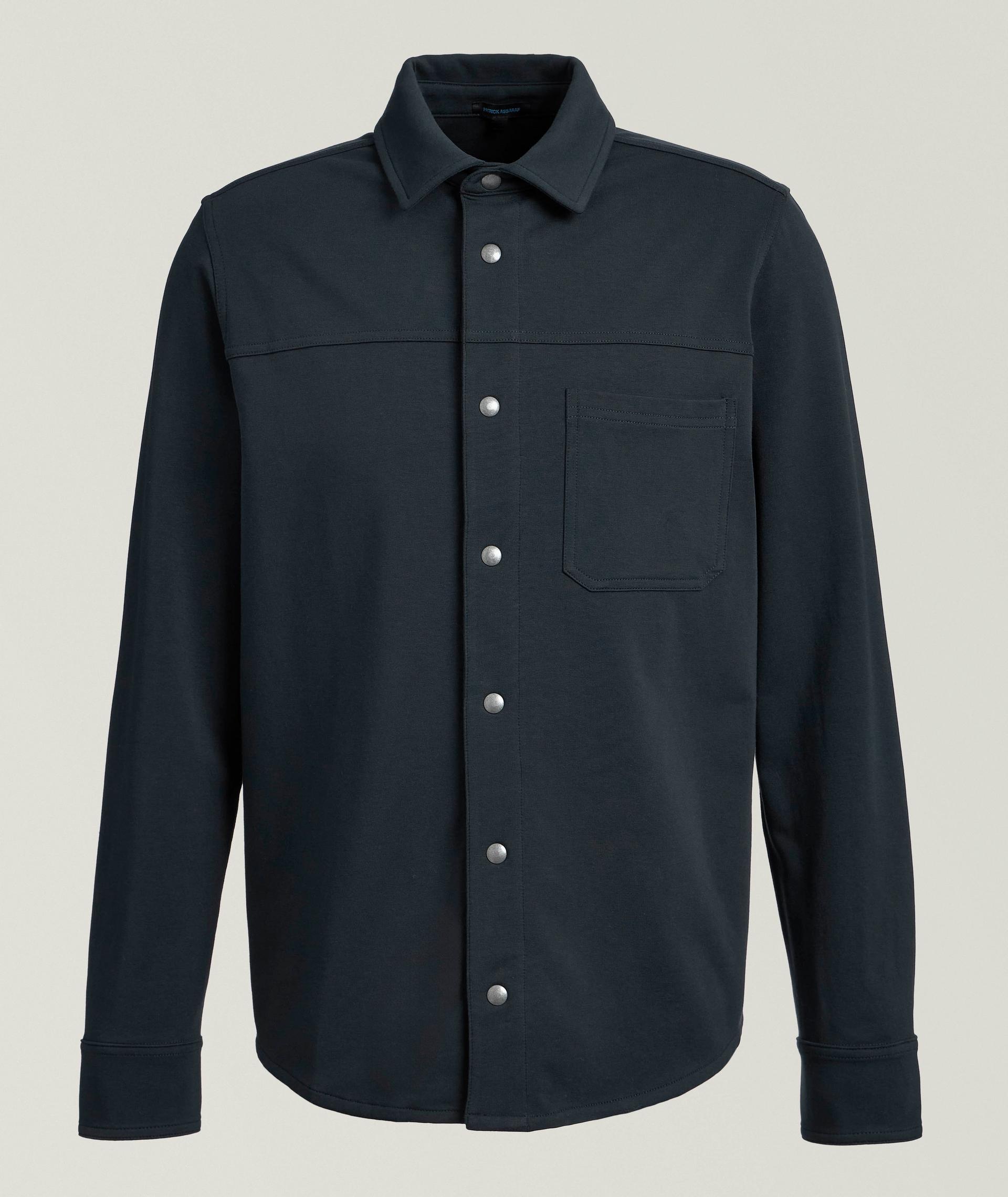 Stretch-Pima Cotton Terry Overshirt image 0