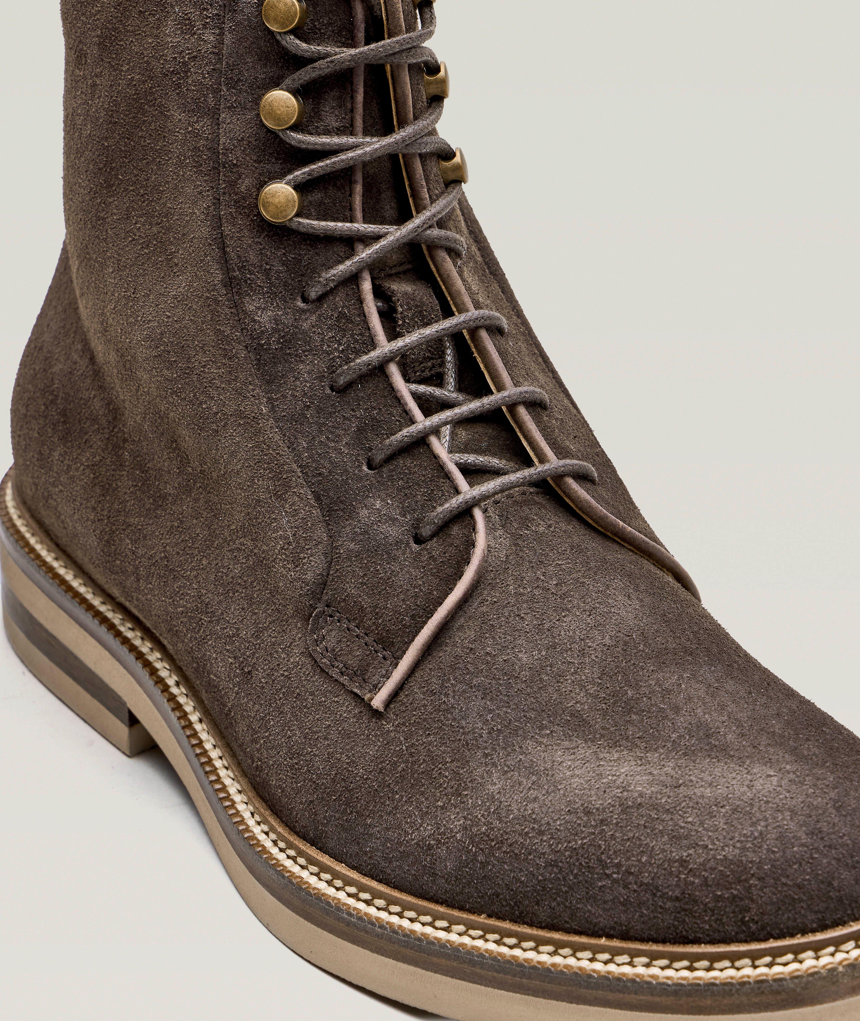 Suede Lace-Up Boots image 2