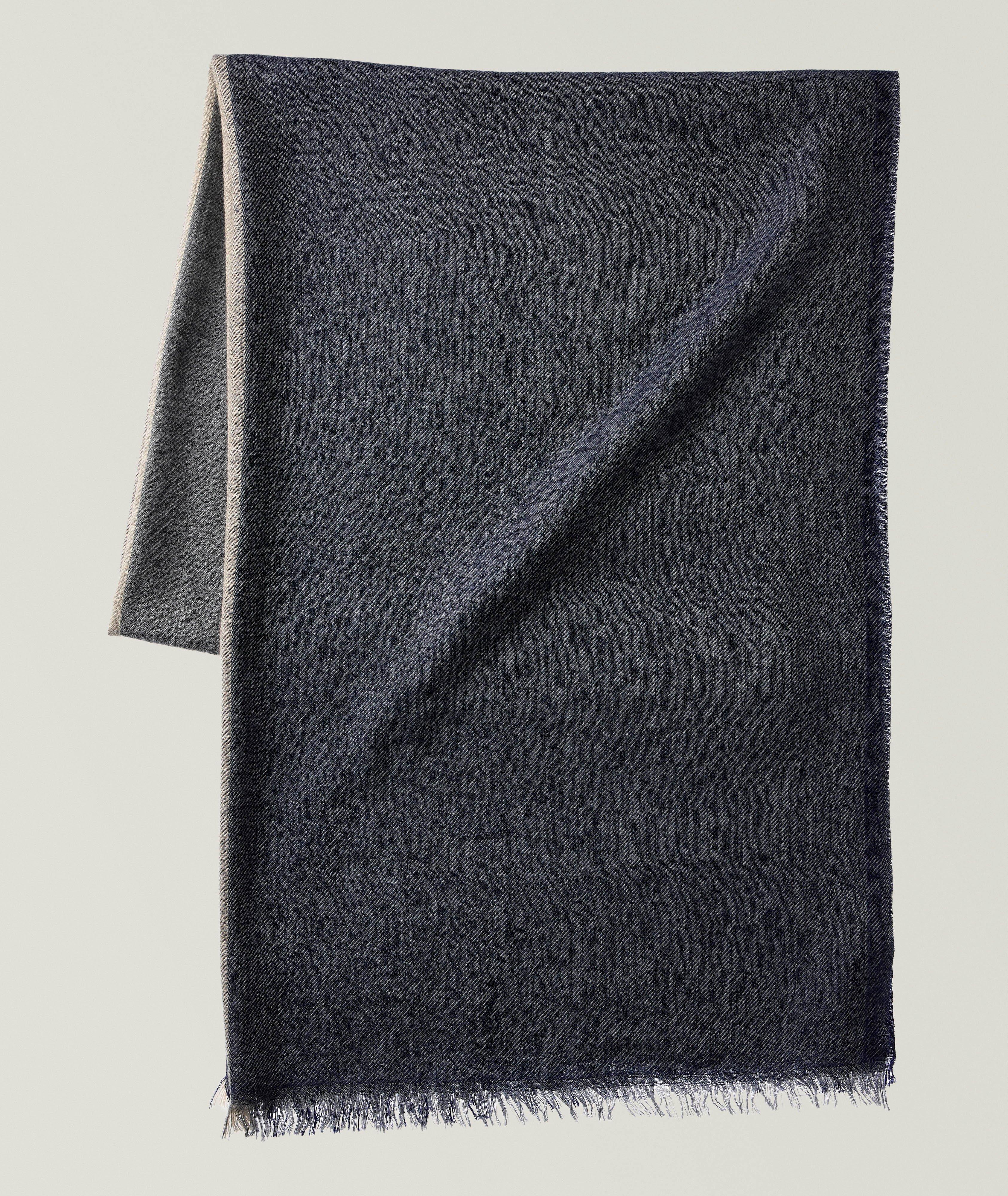 Fringed Cashmere-Silk Scarf  image 0