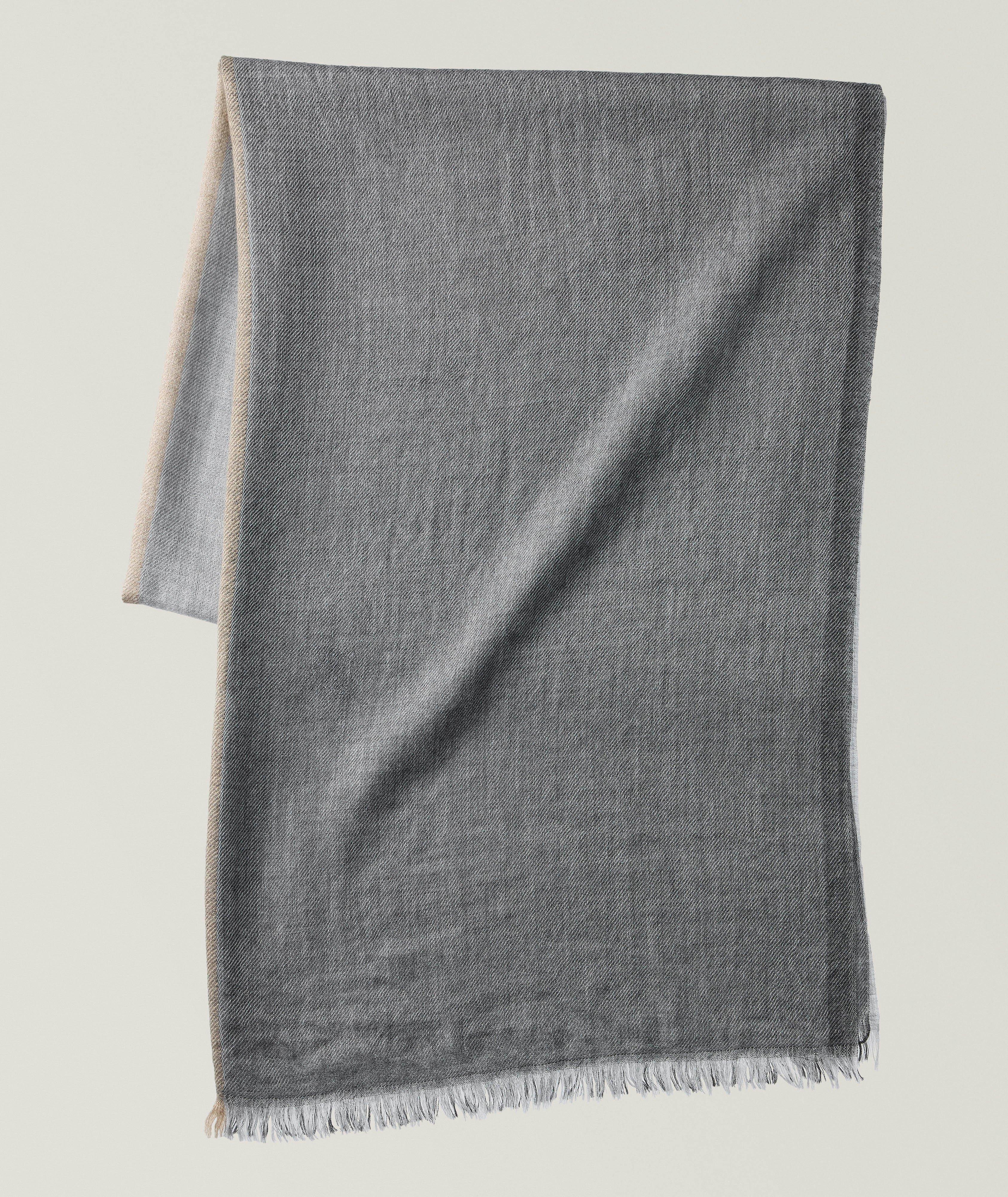 Fringed Cashmere-Silk Scarf  image 0