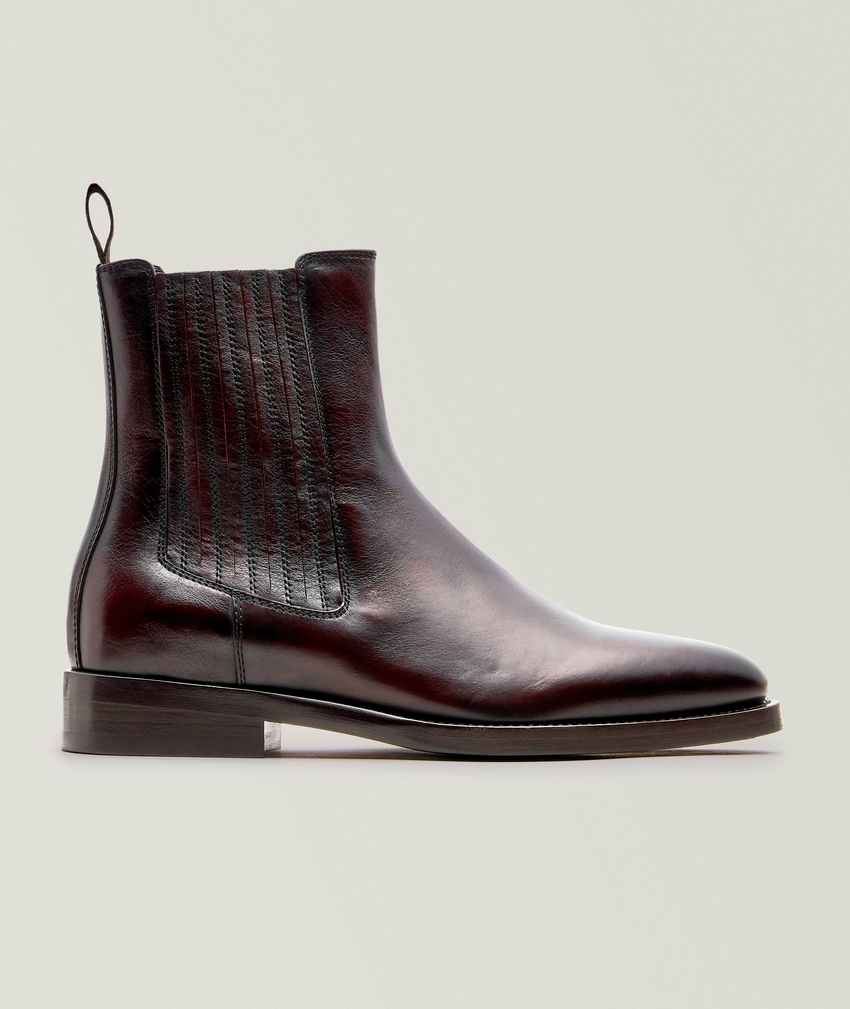 mens designer dress boots Santimon Western Leather,Lace Up Oxford Shoes,Designer Boots for Men Red 5.5 Each shoe goes through a process of more than 50 steps Osstone Dress Boots Chelsea Designer