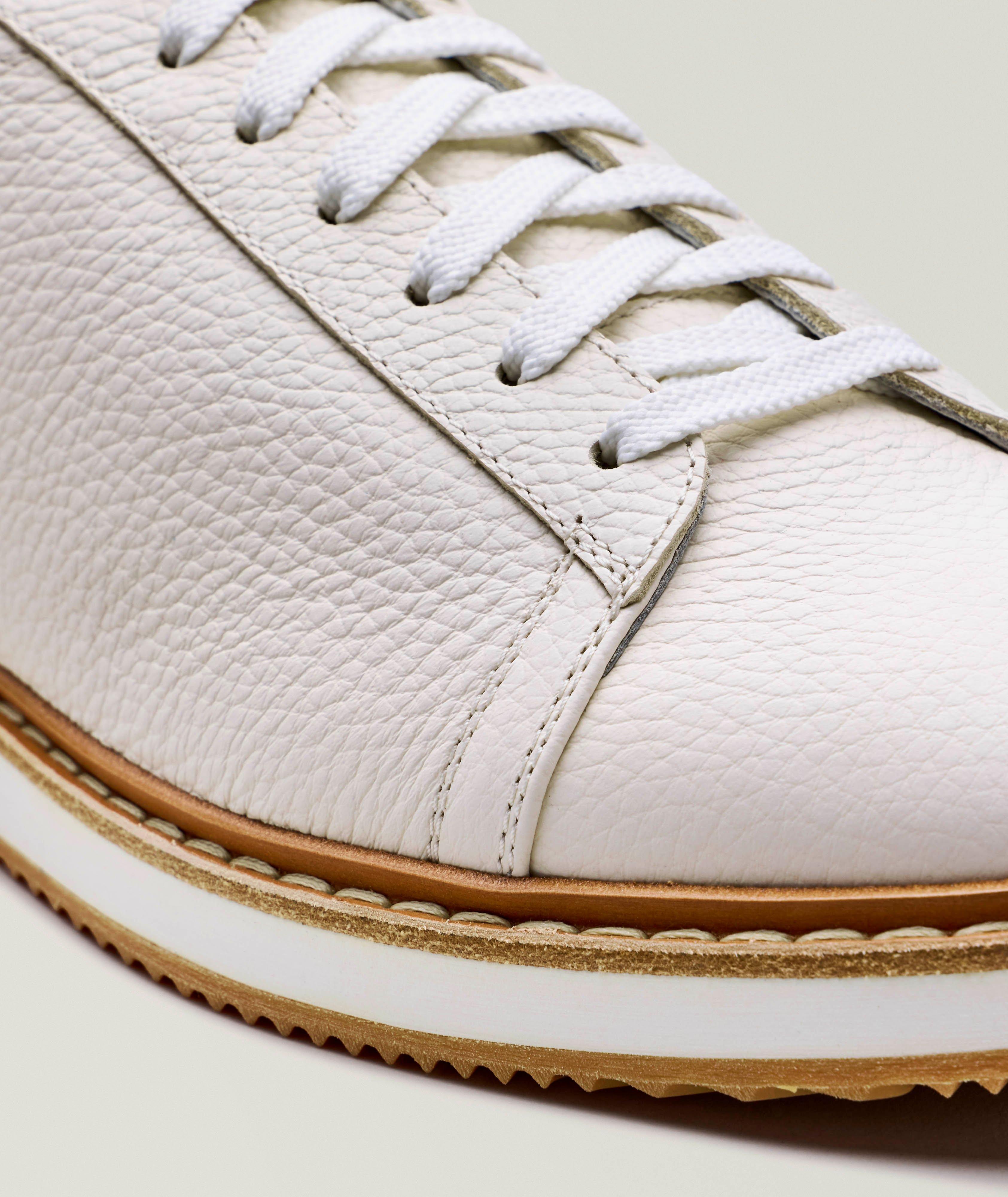 Chaussure sport en cuir grenu et en suède image 2