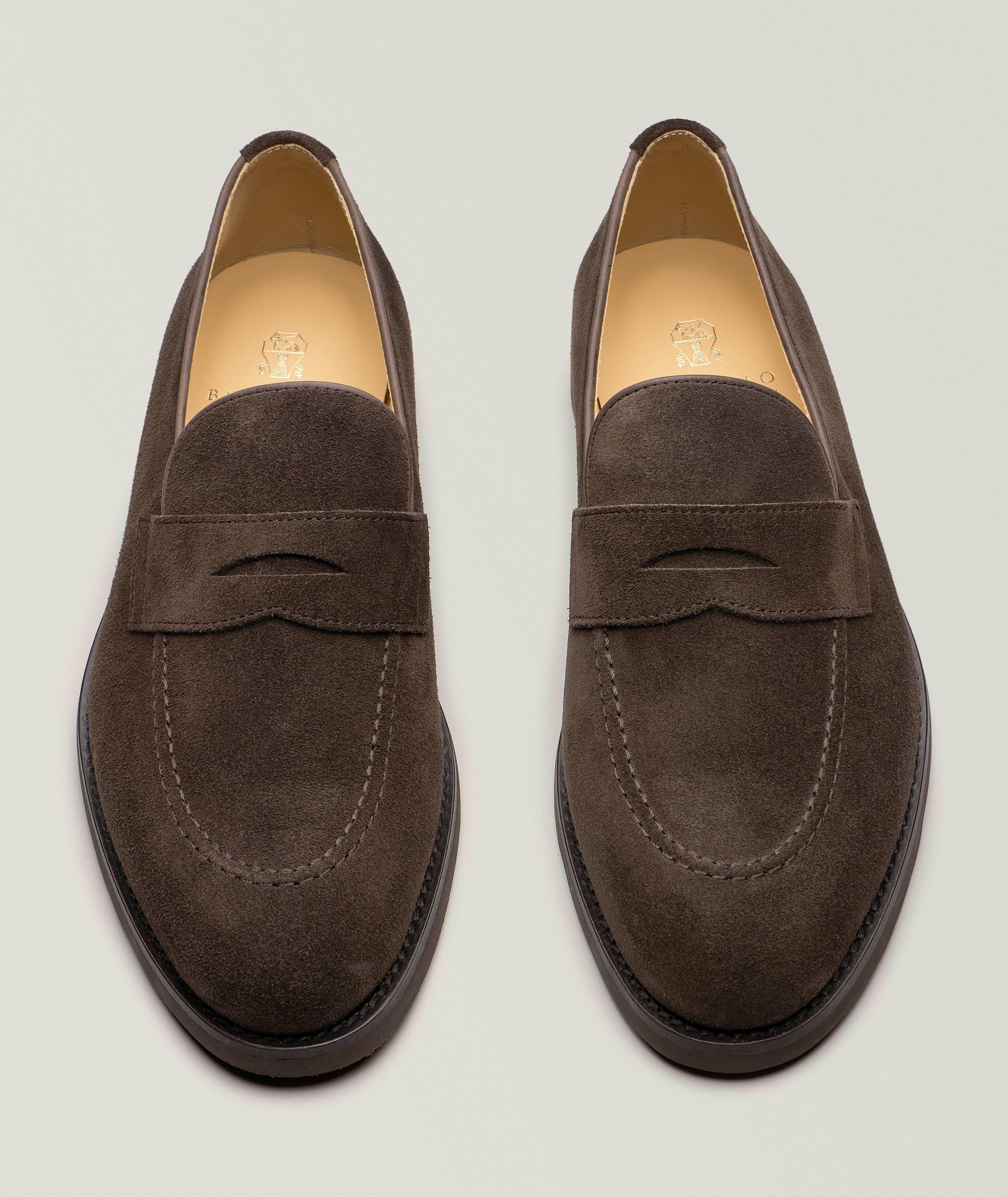 Suede Penny Loafers image 1