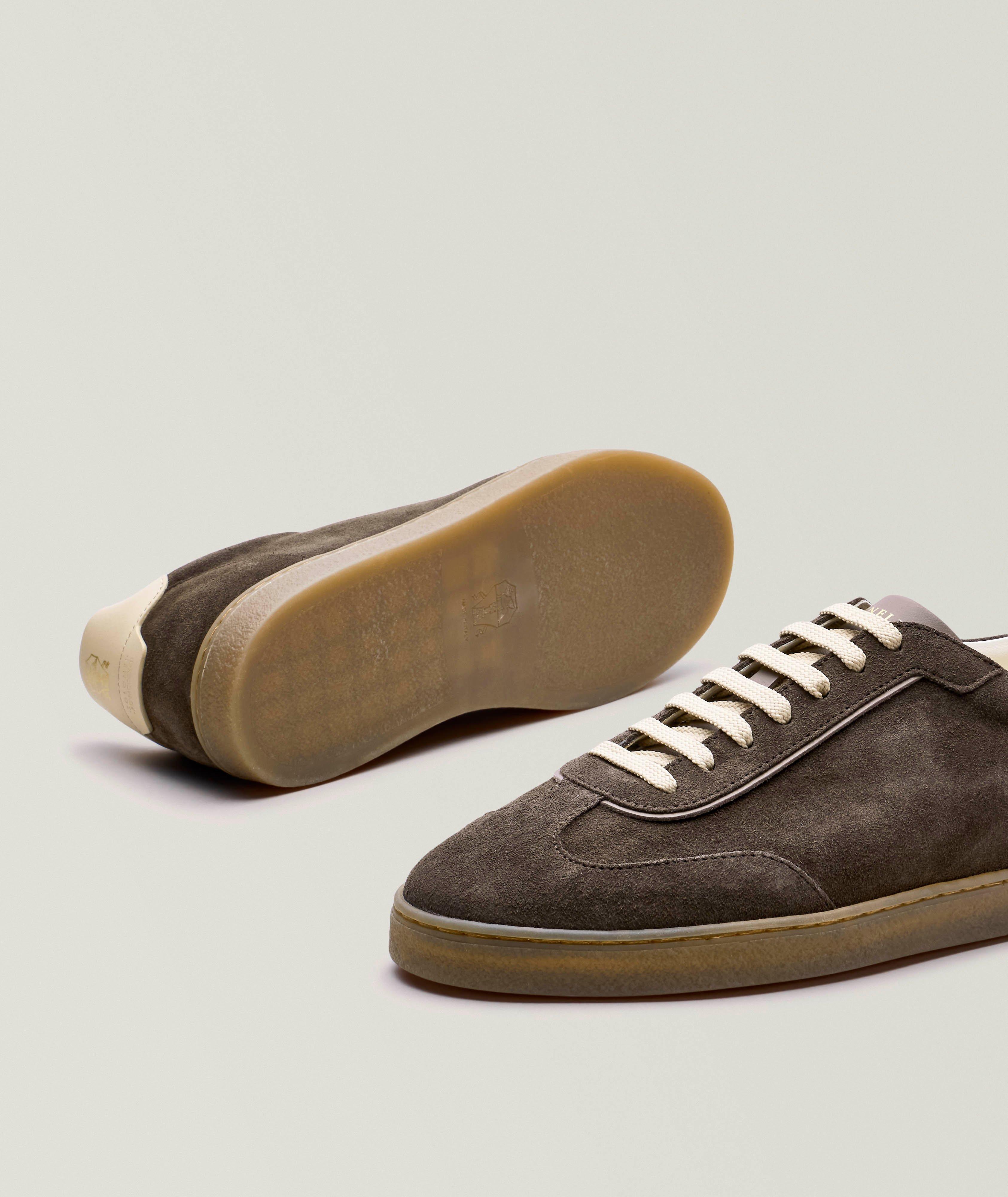 Chaussure sport en suède et en cuir image 3