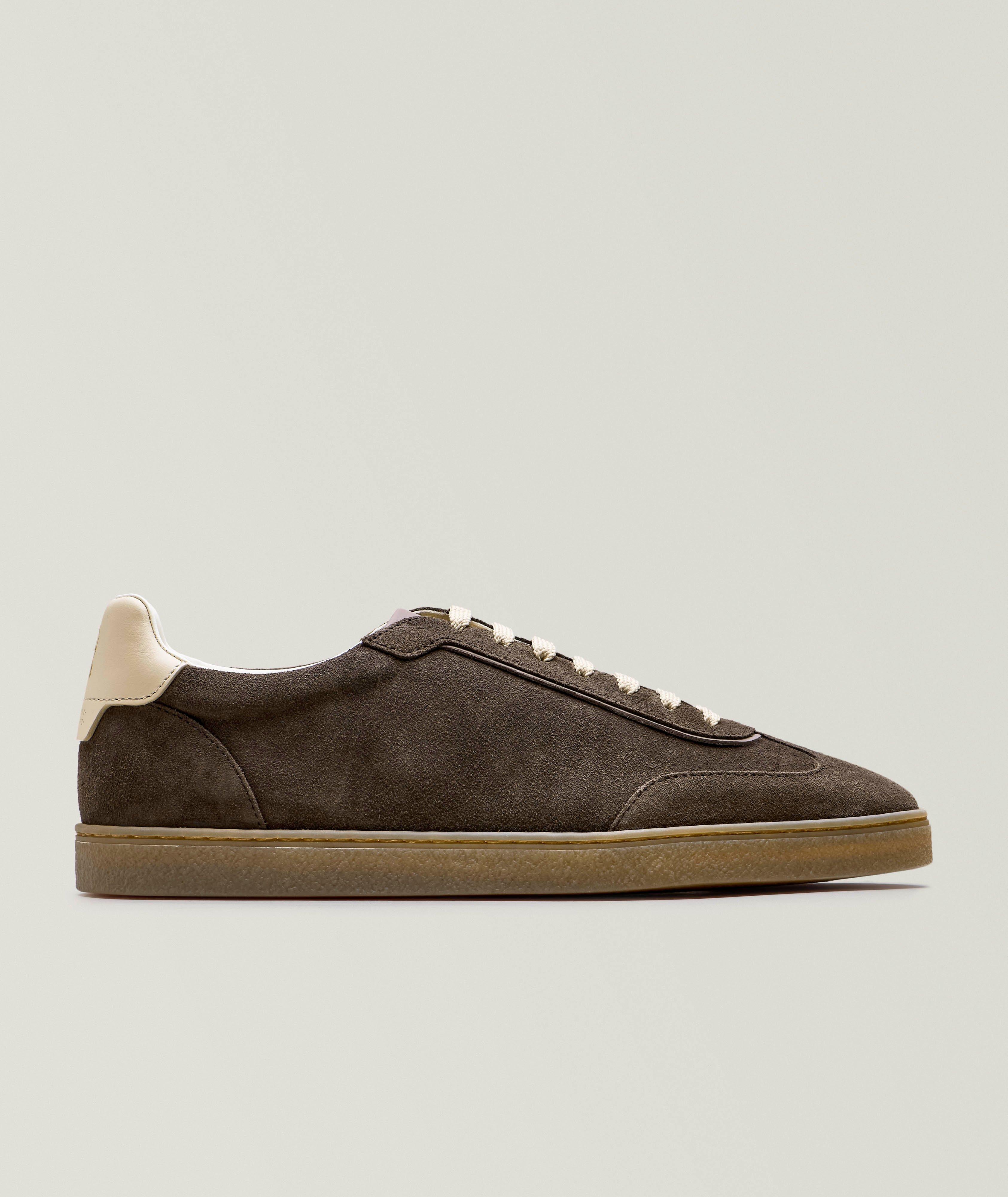 Chaussure sport en suède et en cuir image 0