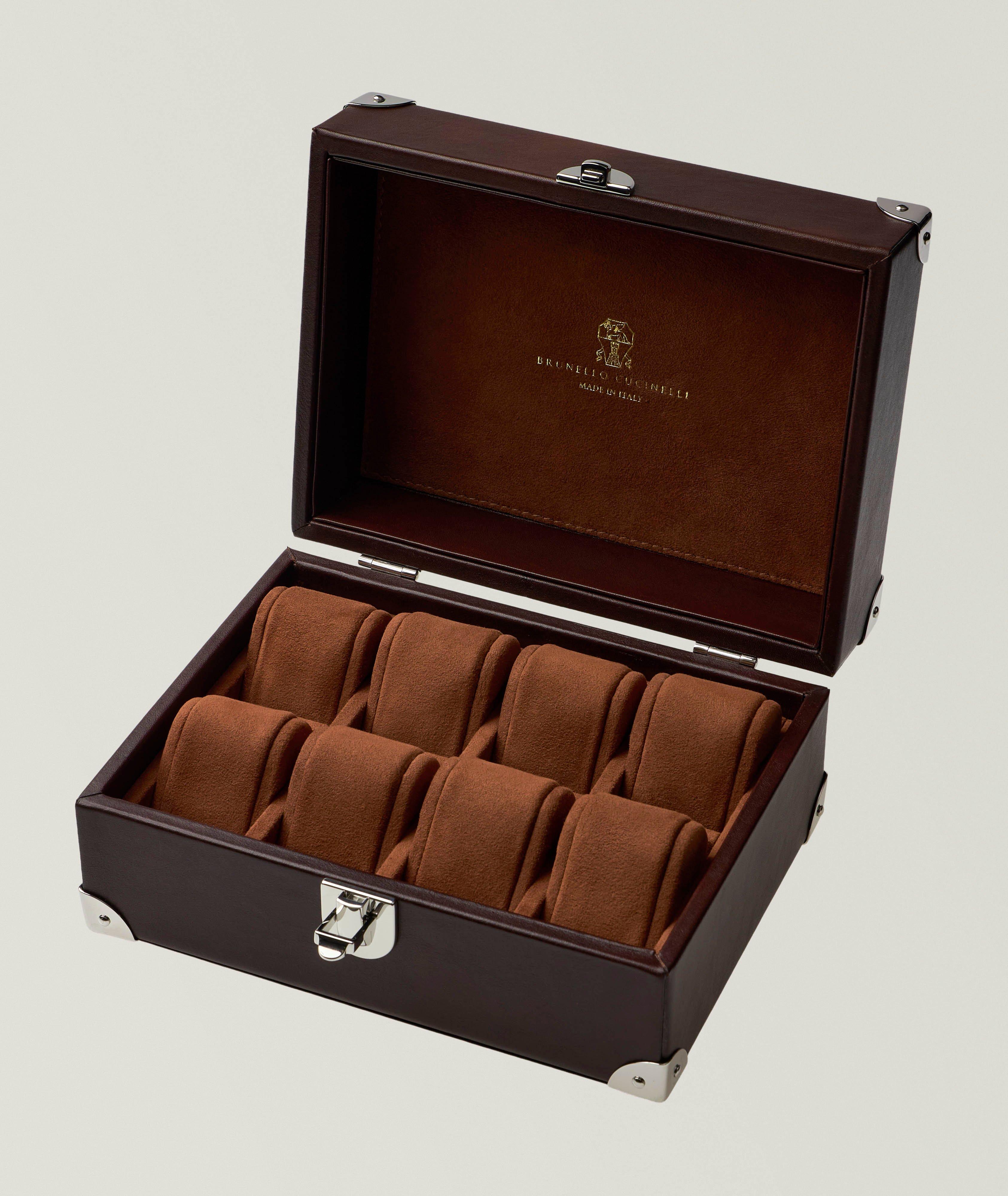 Eight-Piece Leather Watch Box image 2