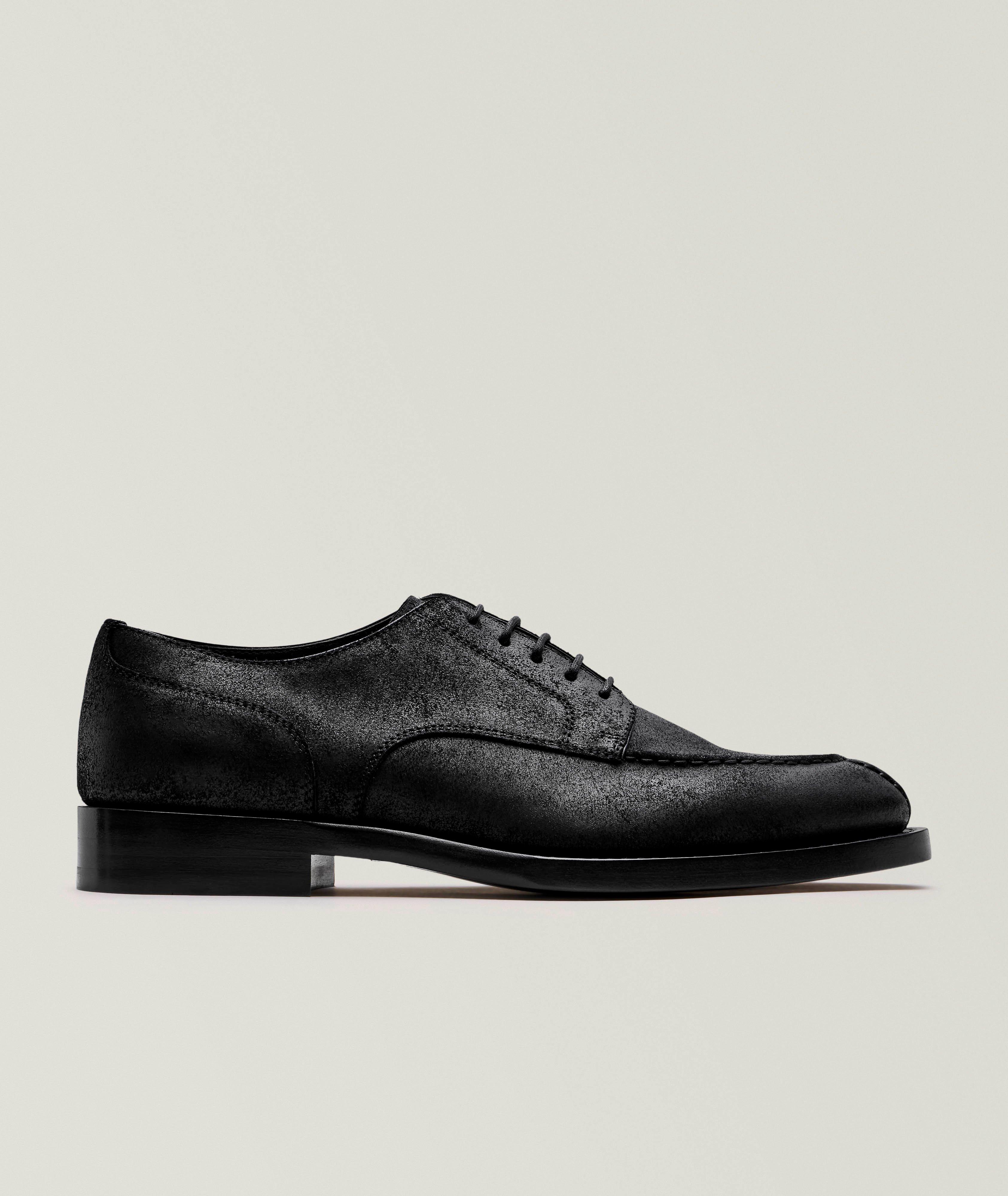 Oiled Suede Lace-Up Derbies image 0