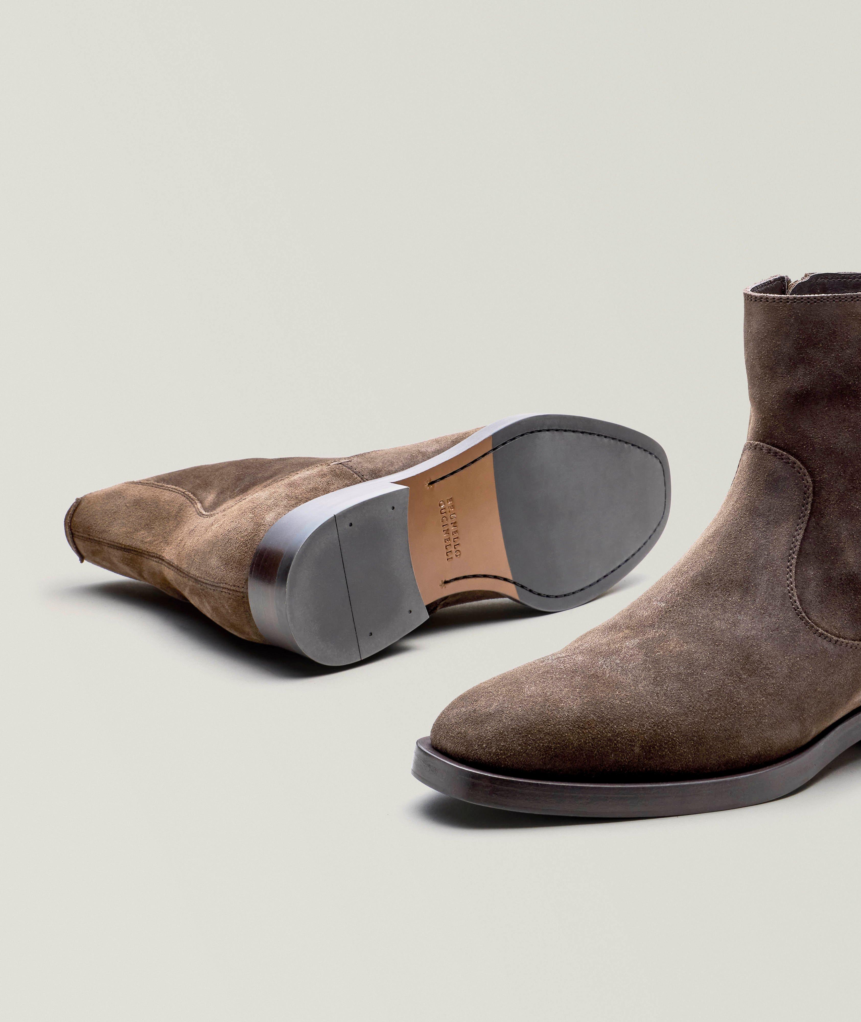 Leather Western Zip Boots image 3