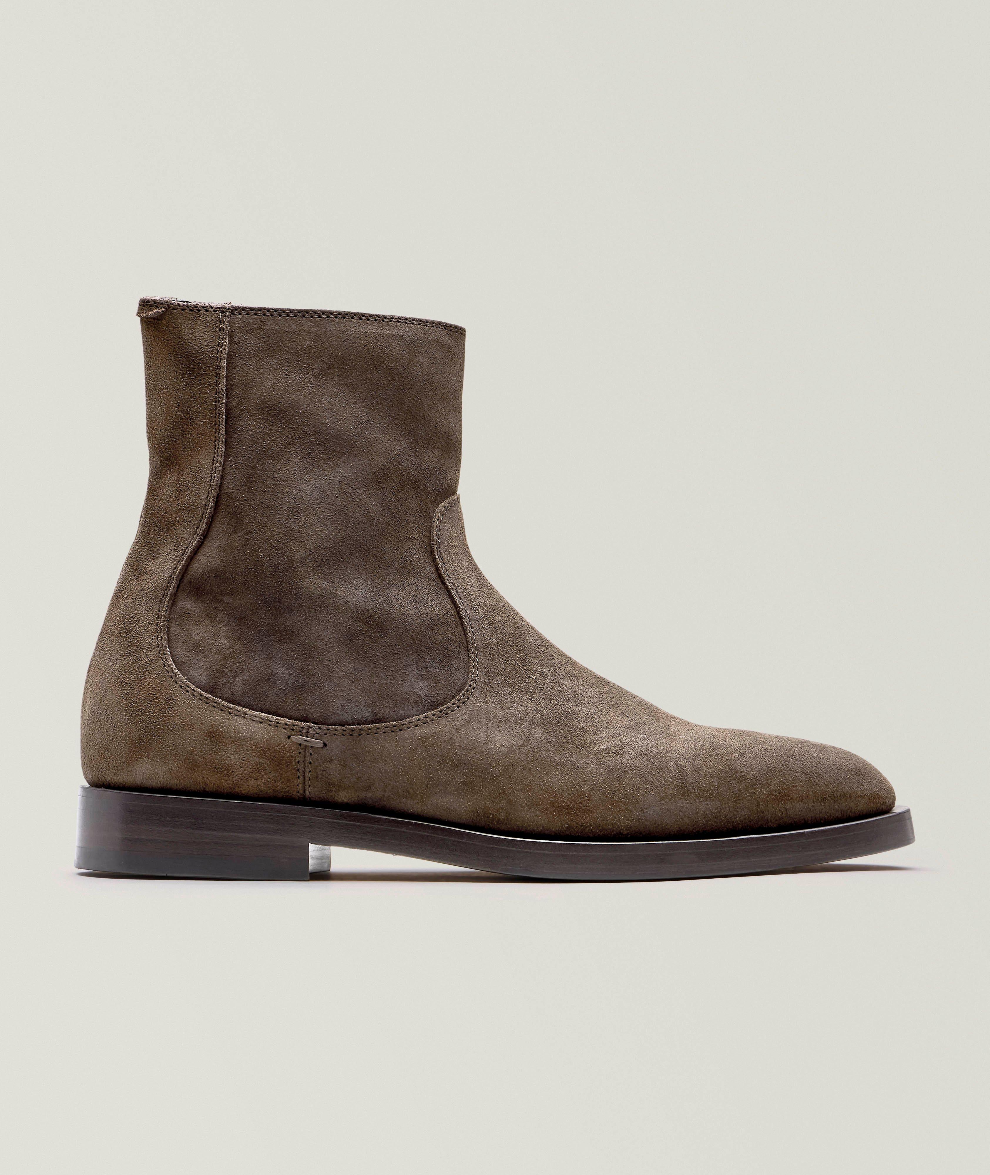 Leather Western Zip Boots image 0